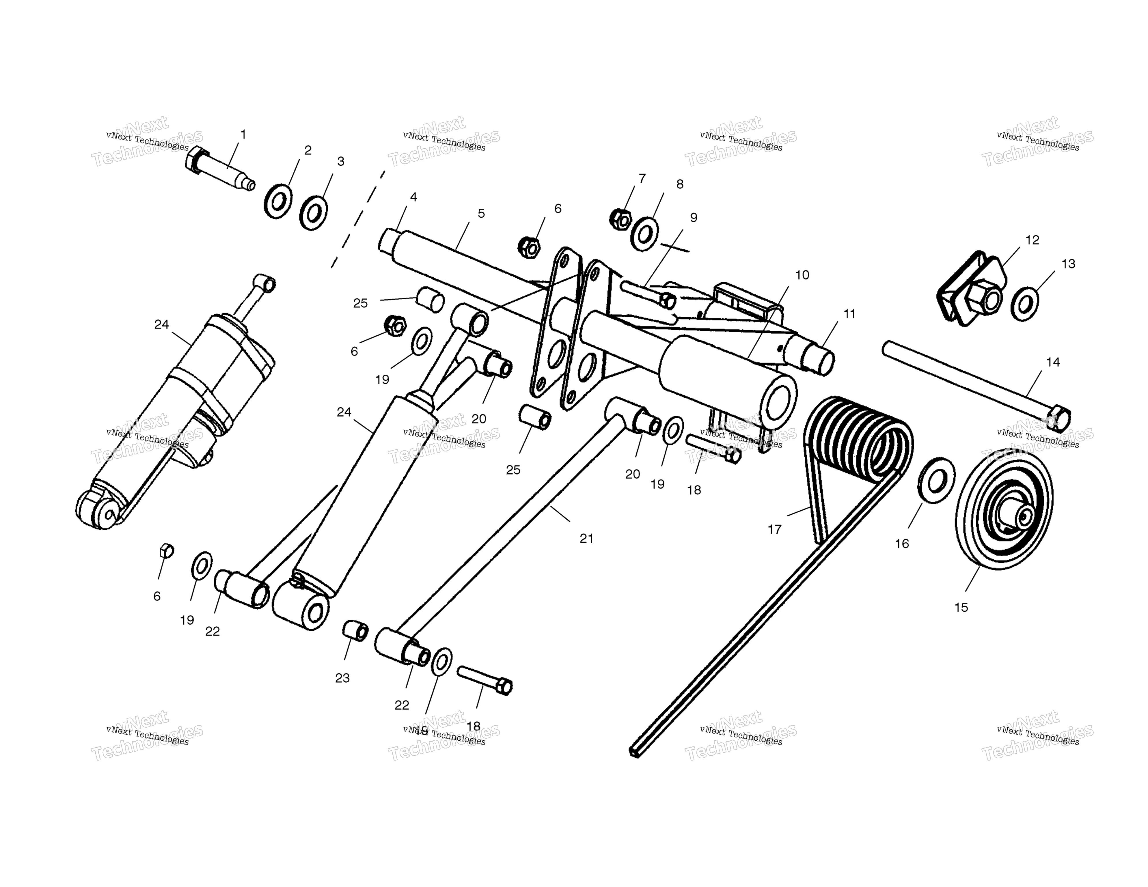 Задняя часть Torque Arm S03nk7cs/A/As03nk8cs/As03nl8cs/As03nm8cs