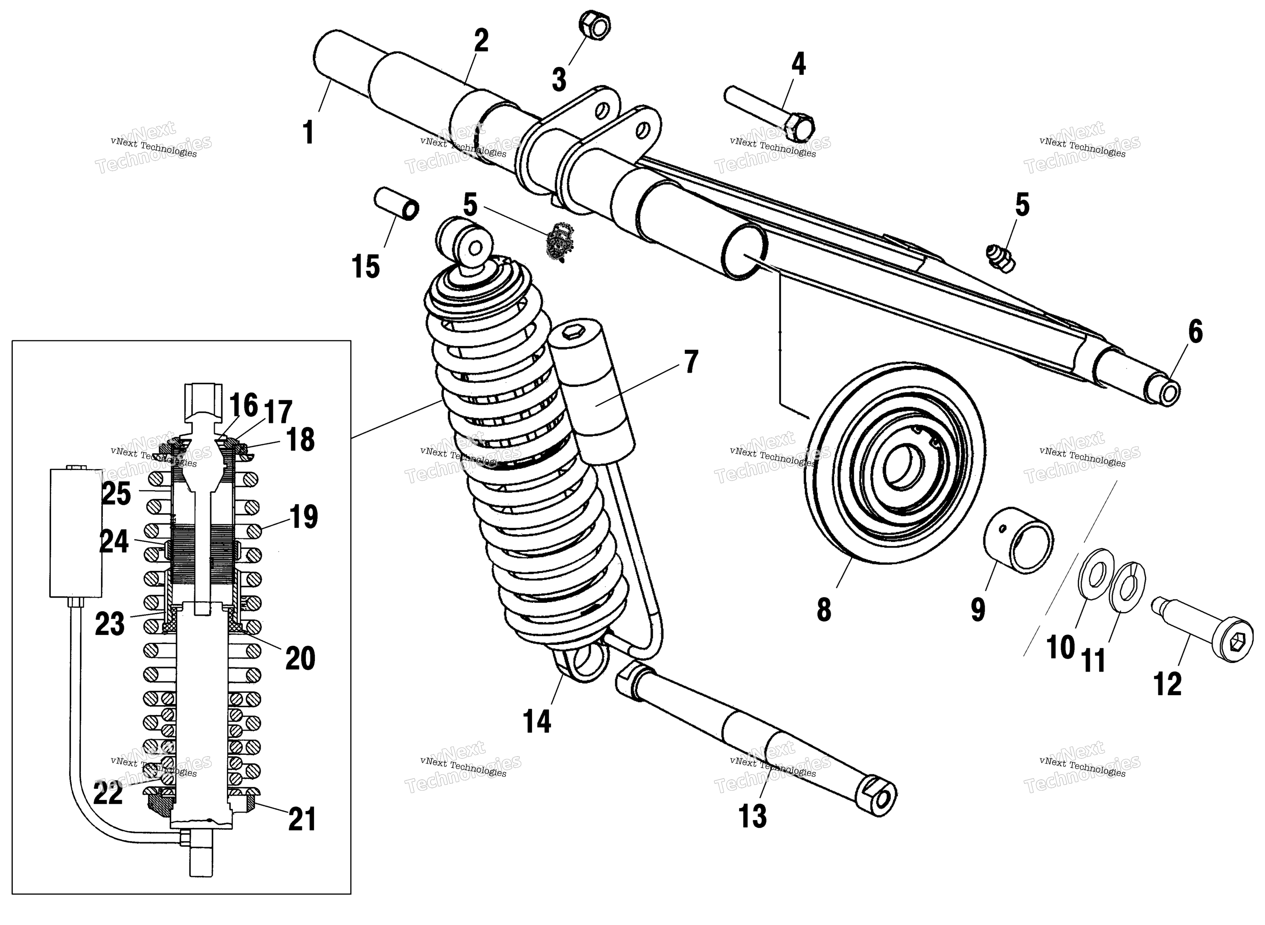 задний Torque Arm S03nf5bs (4977807780B12)