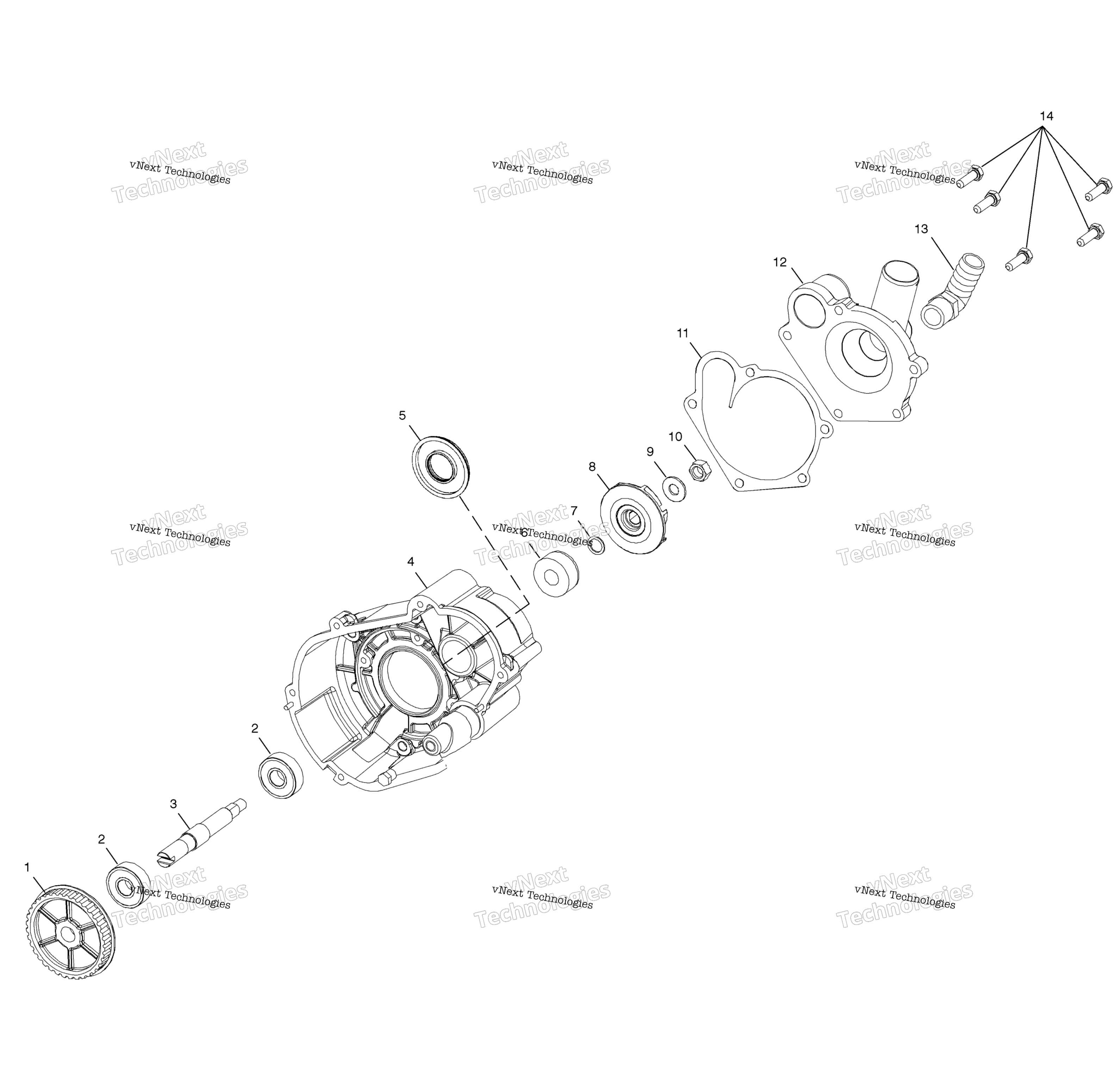 Система охлаждения Pump S03nk7cs/A/As03nk8cs/As03nl8cs/As03nm8cs