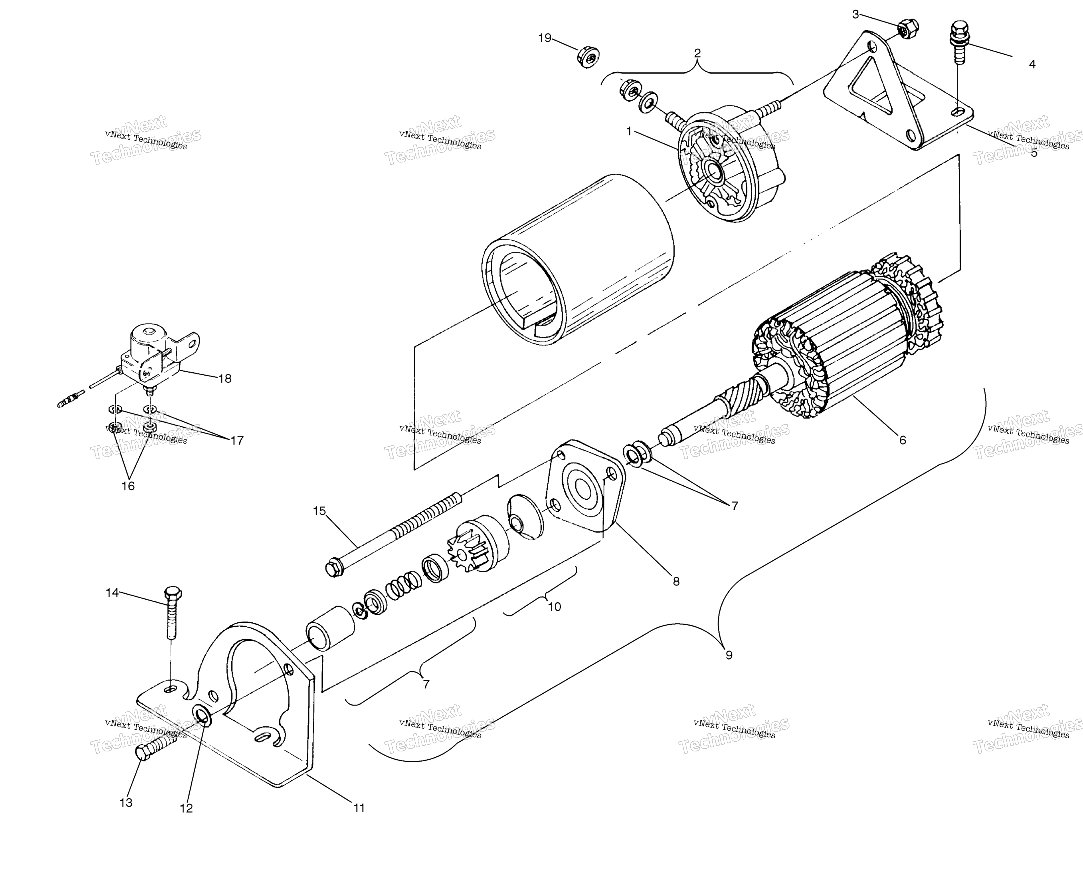 Пусковая система Motor S03nb5bs/As03nf5bss03ne5bs
