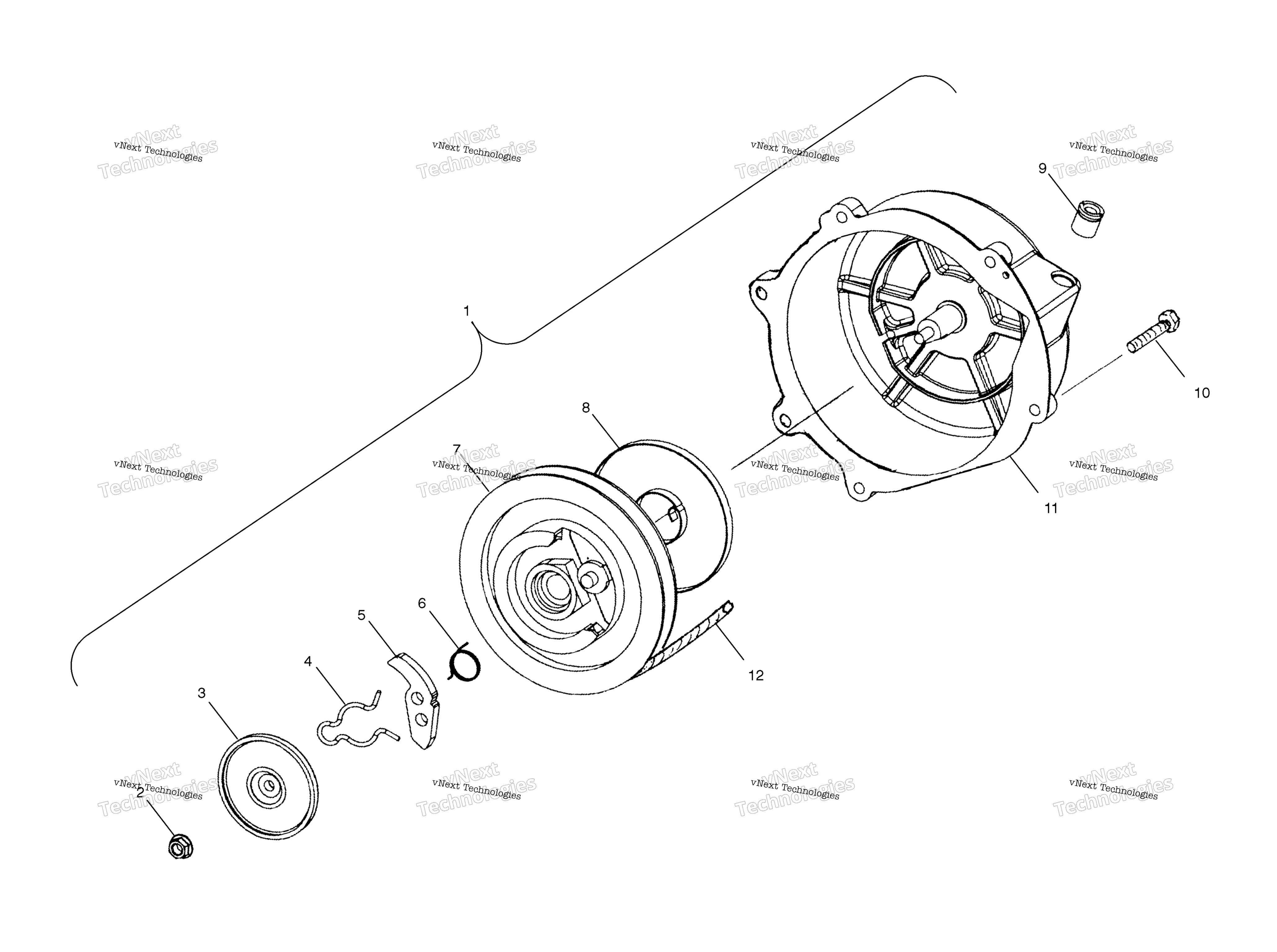 Ручной стартер Starter S03np5cs/5Csa/5Csbs03nf5css03ne5cs (4977827782D13)