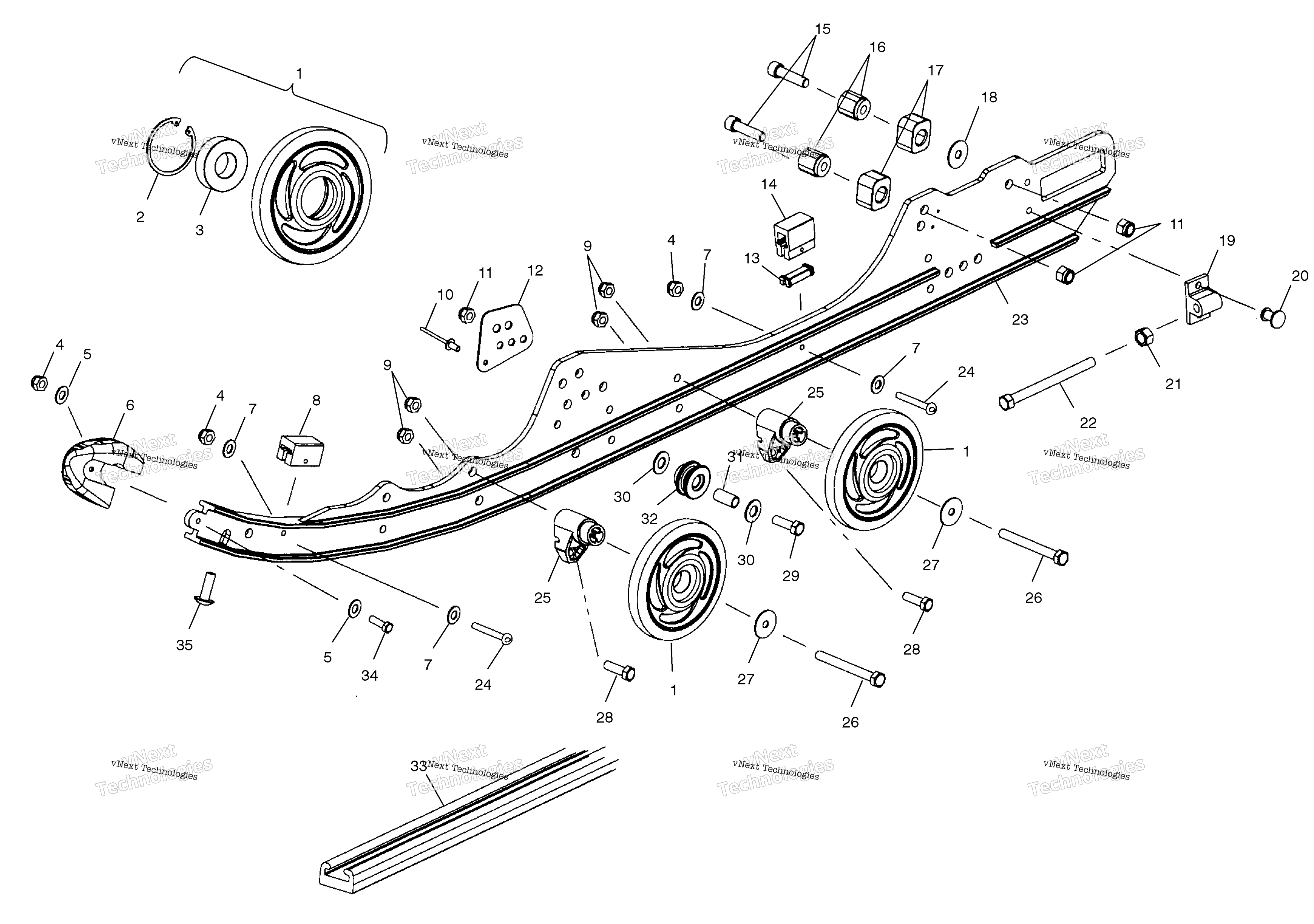 Rail крепление S03np5cs / 5Csa / 5Csb / 6Es / 6Esa / 6Esbs03na5cs / 6Es (4977827782B07)