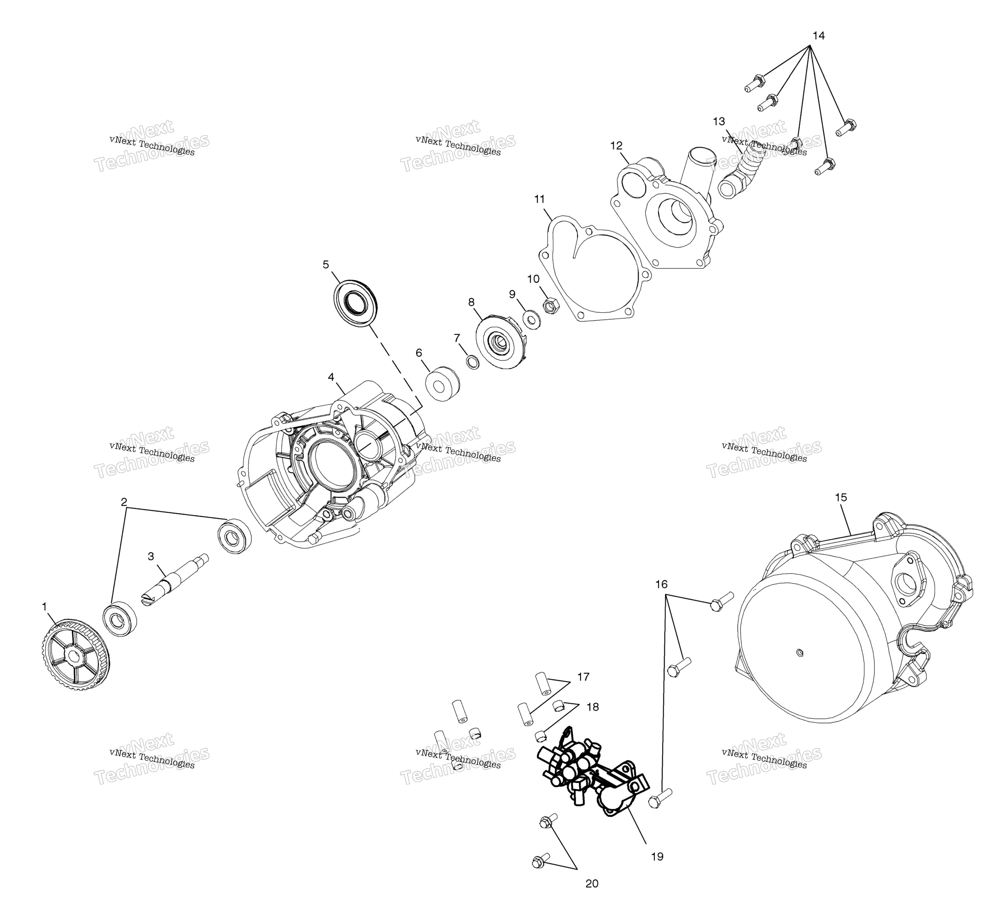 Система охлаждения Pump/Oil Pump S03ns7cs/A (4978057805C13)
