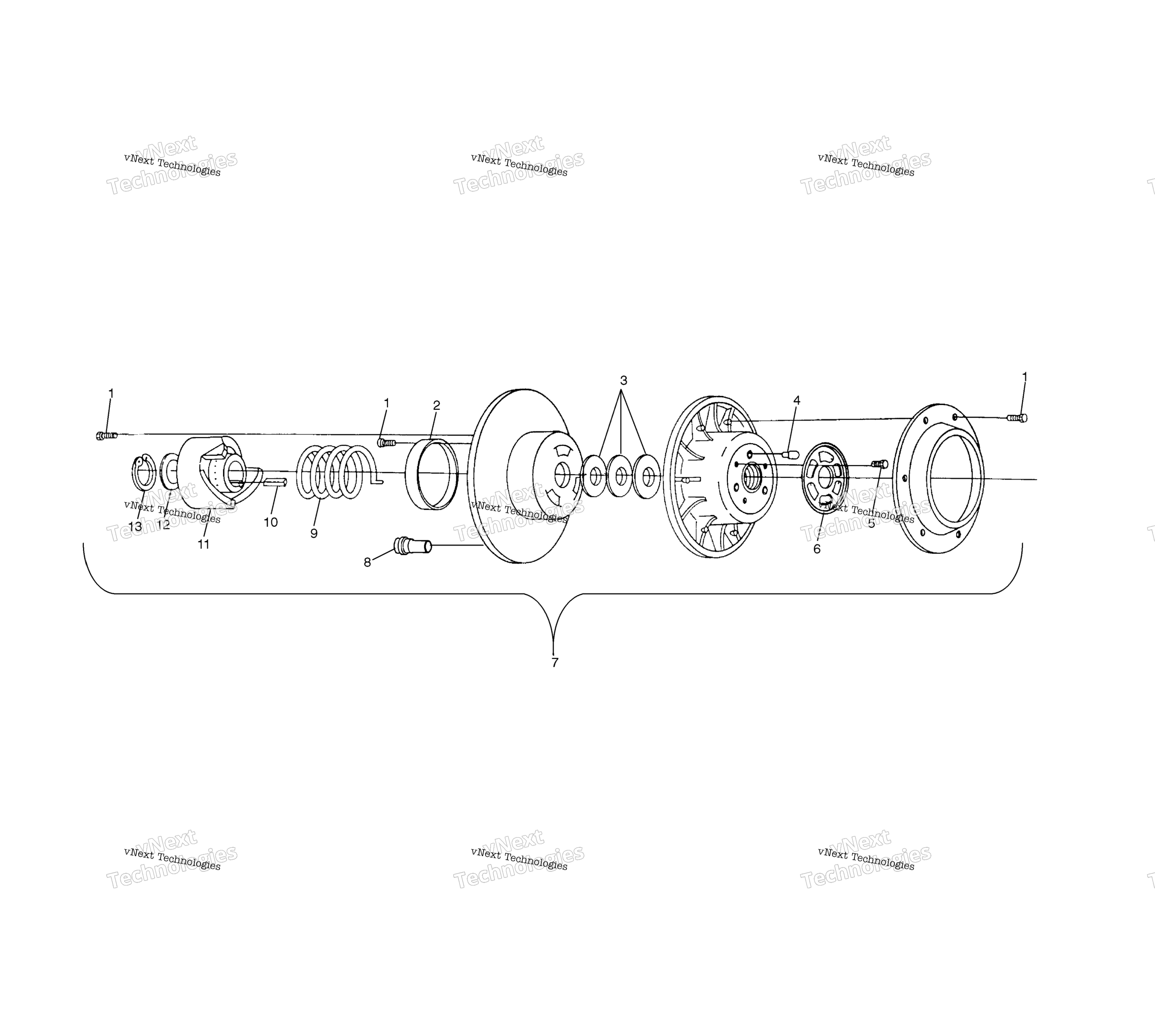 Ведомый Clutch S03nk7cs/As03nl7cs/As03nk8cs/As03nl8cs/As03nm8cs