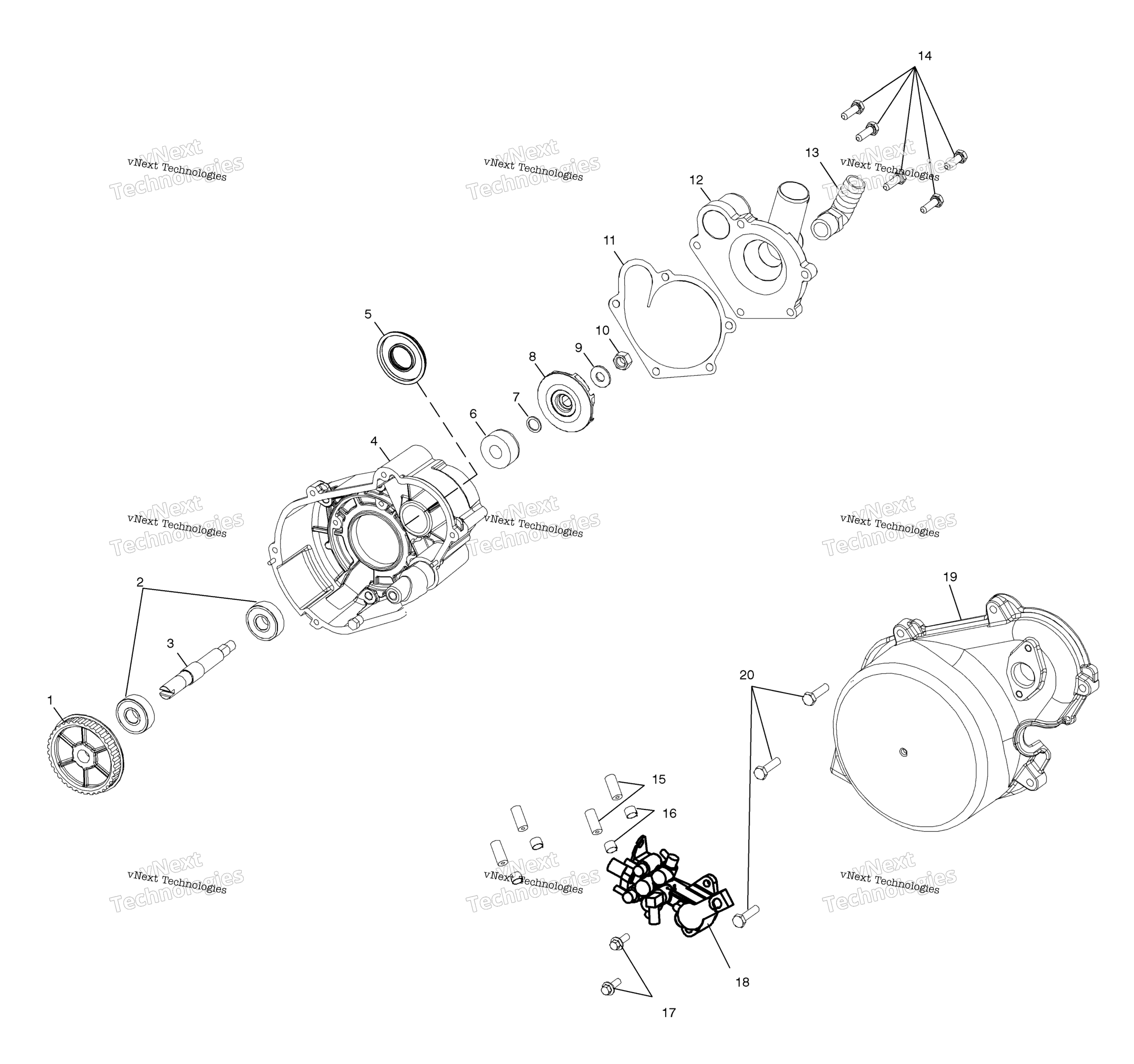 Система охлаждения Pump/Oil Pump S03np7cs/7Csa/7Csbs03nf7css03ne7cs (4977847784D08)