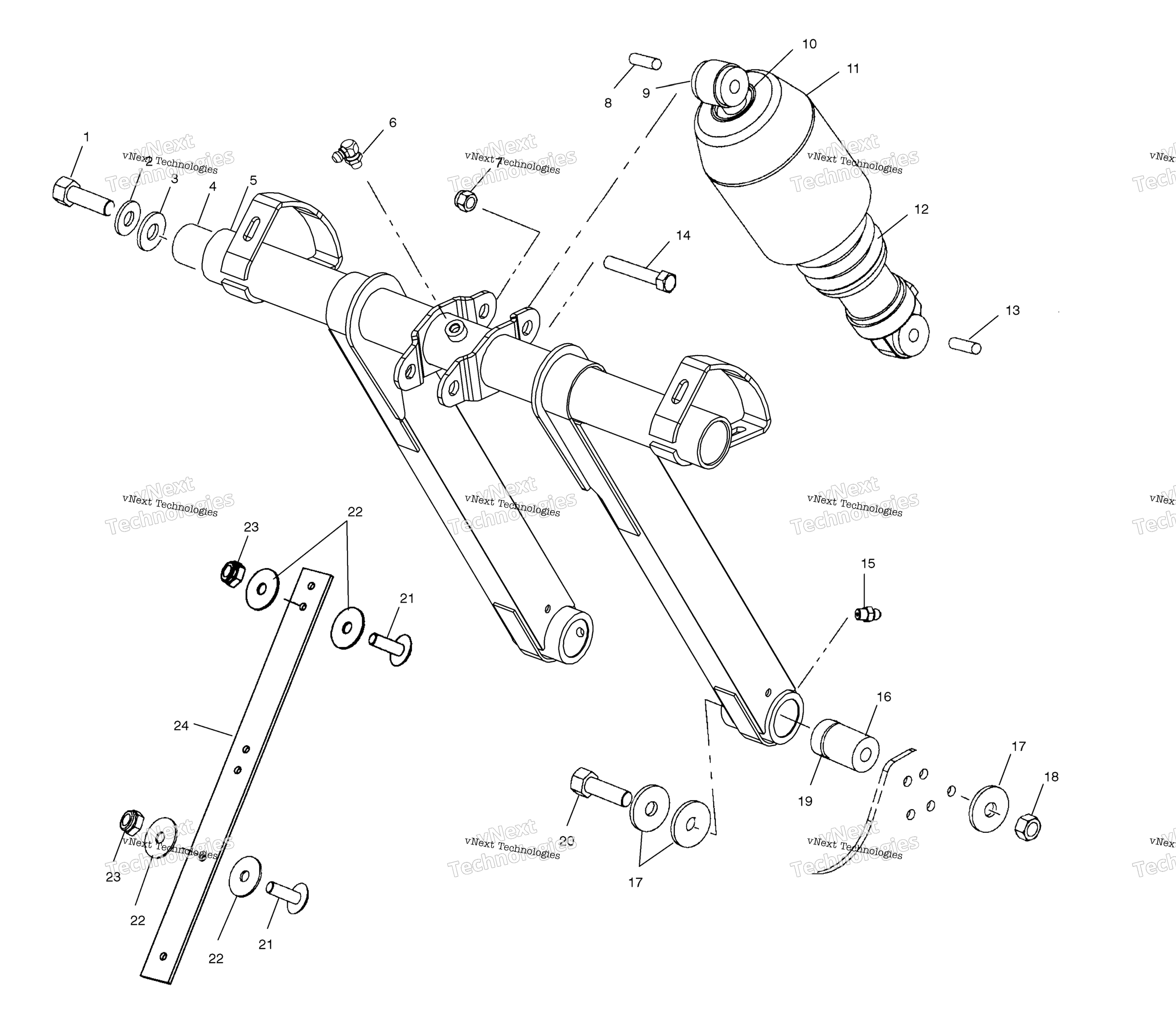 Передняя часть Torque Arm S03np7cs/7Csa/7Csb/8Cs/8Csa/8Csbs03na7cs/8Cs (4977847784B09)