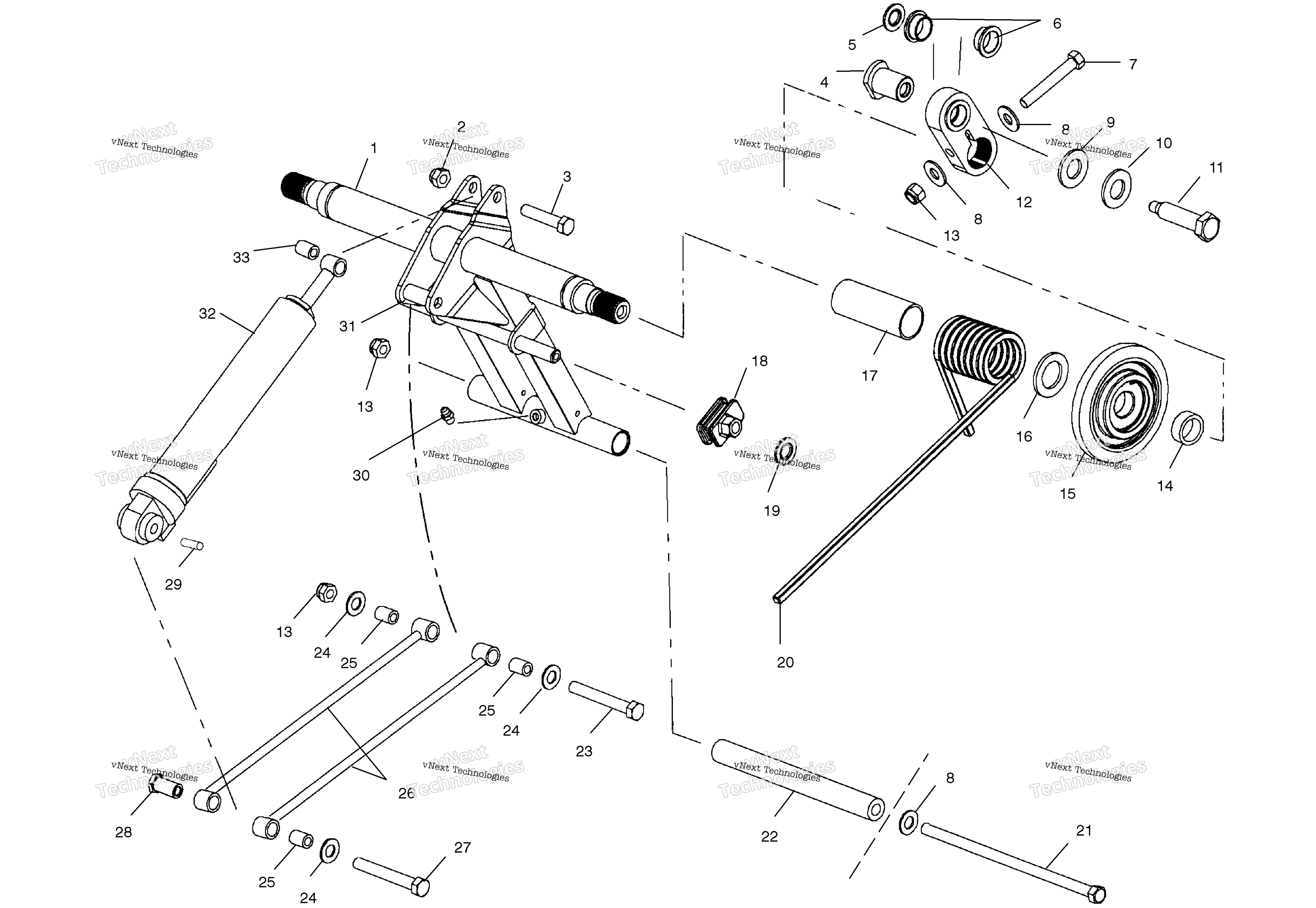 задний Torque Arm S03np7cs / 7Csa / 7Csb / 8Cs / 8Csa / 8Csbs03na7cs / 8Cs (4977847784B10)
