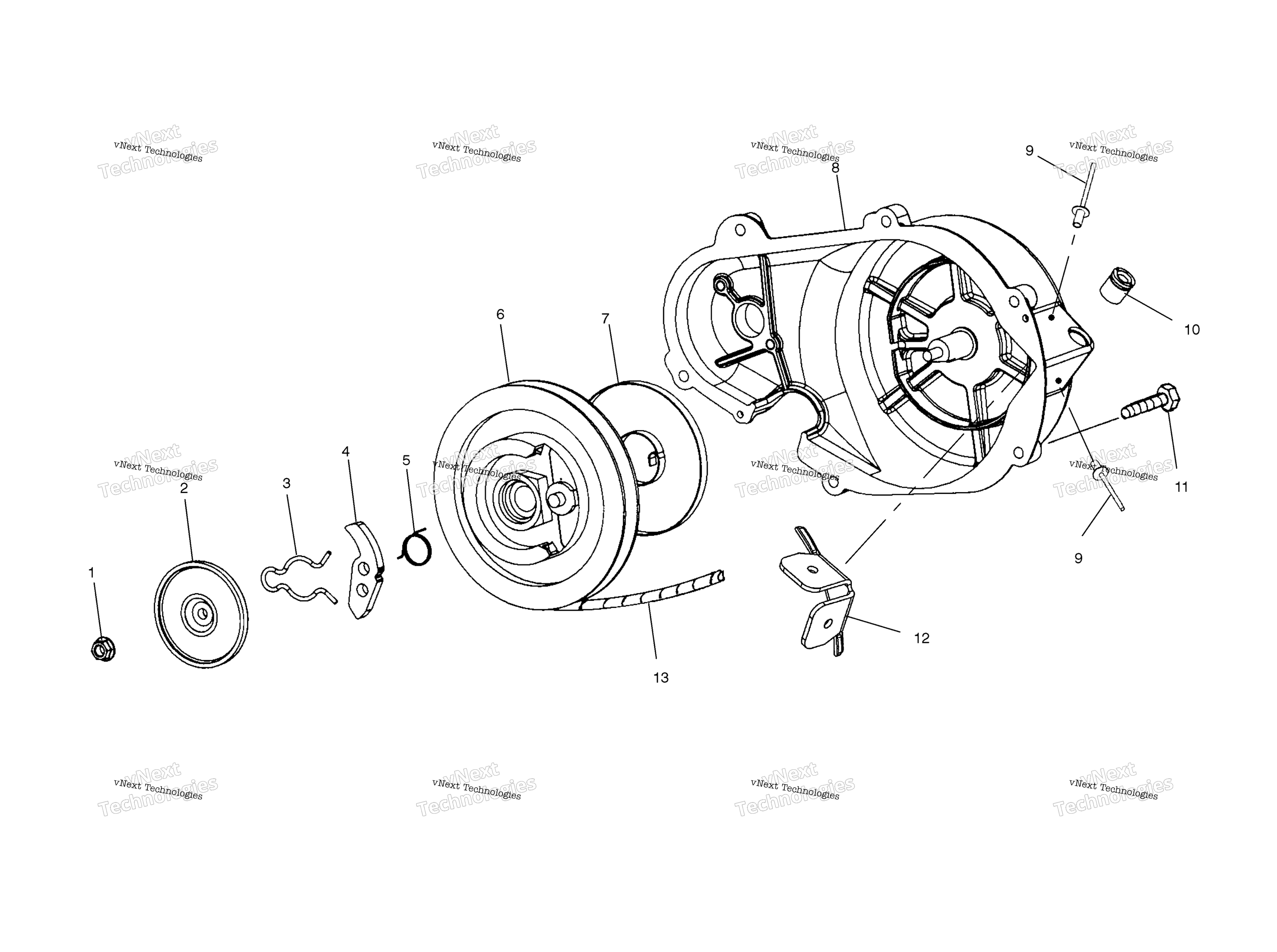 Ручной стартер Starter S03np8cs/8Csa/8Csbs03nf8css03ne8cs (4977847784E07)
