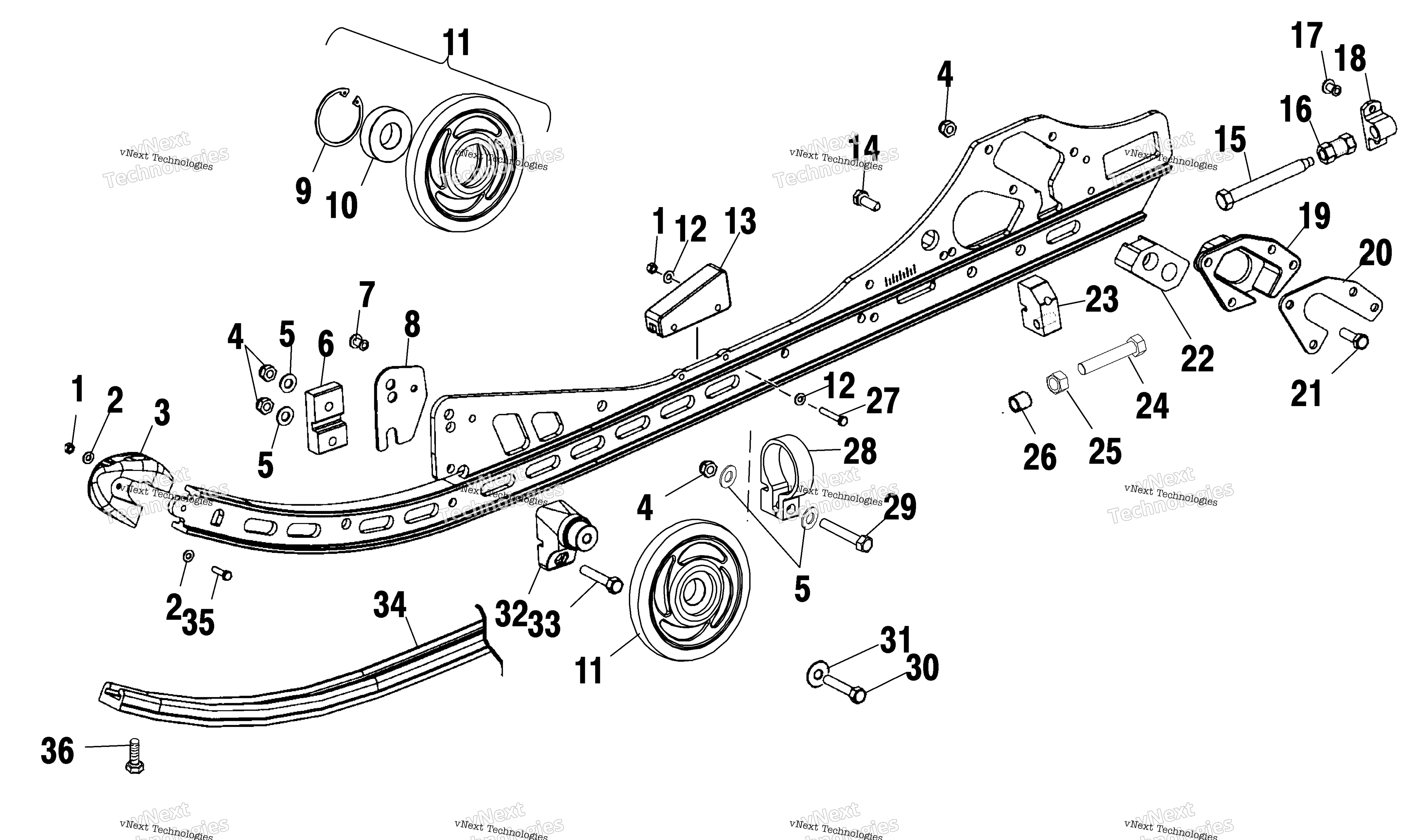 Rail крепление S03ne5bs (4977807780B09)