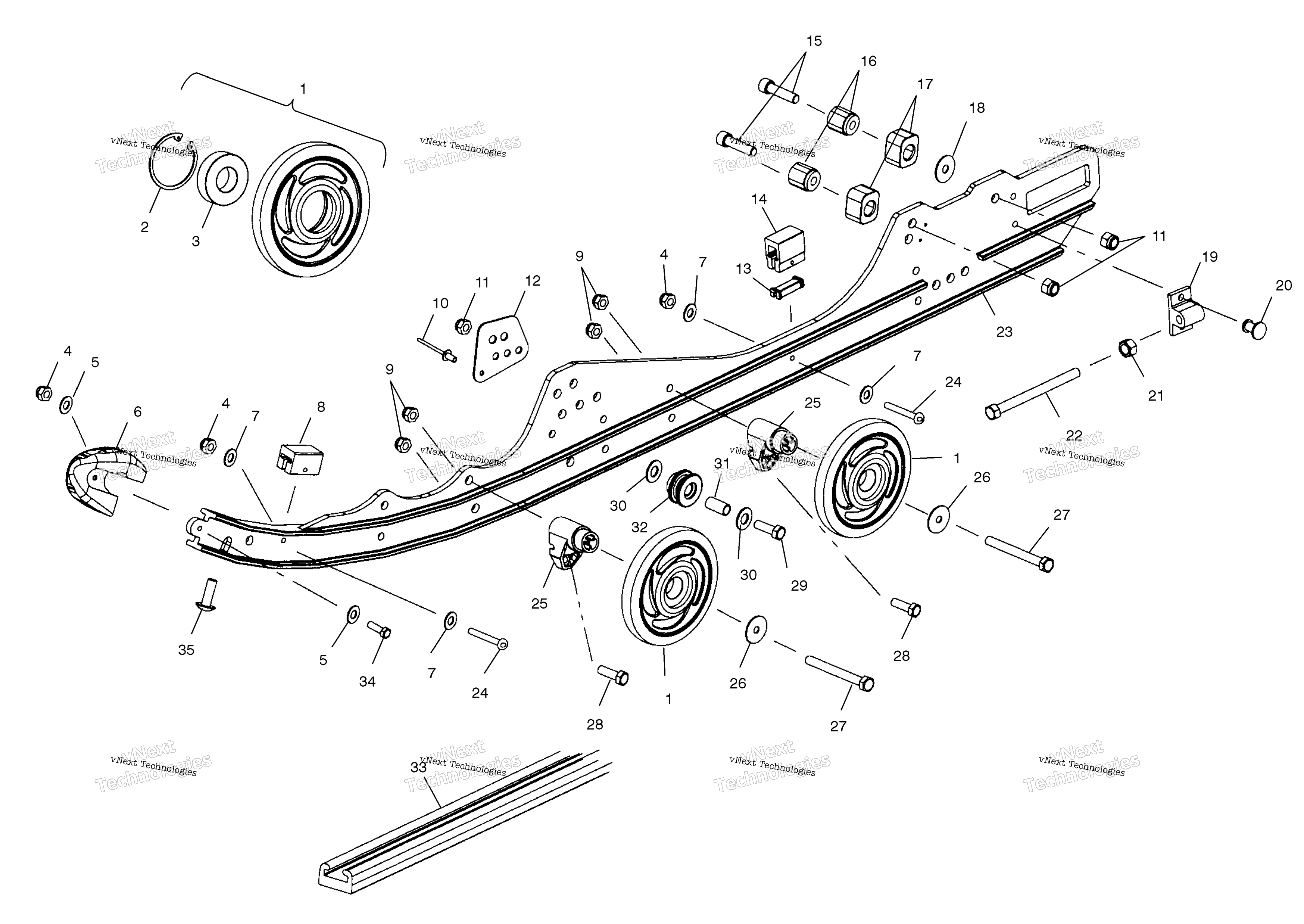 Rail крепление (4977867786B07)