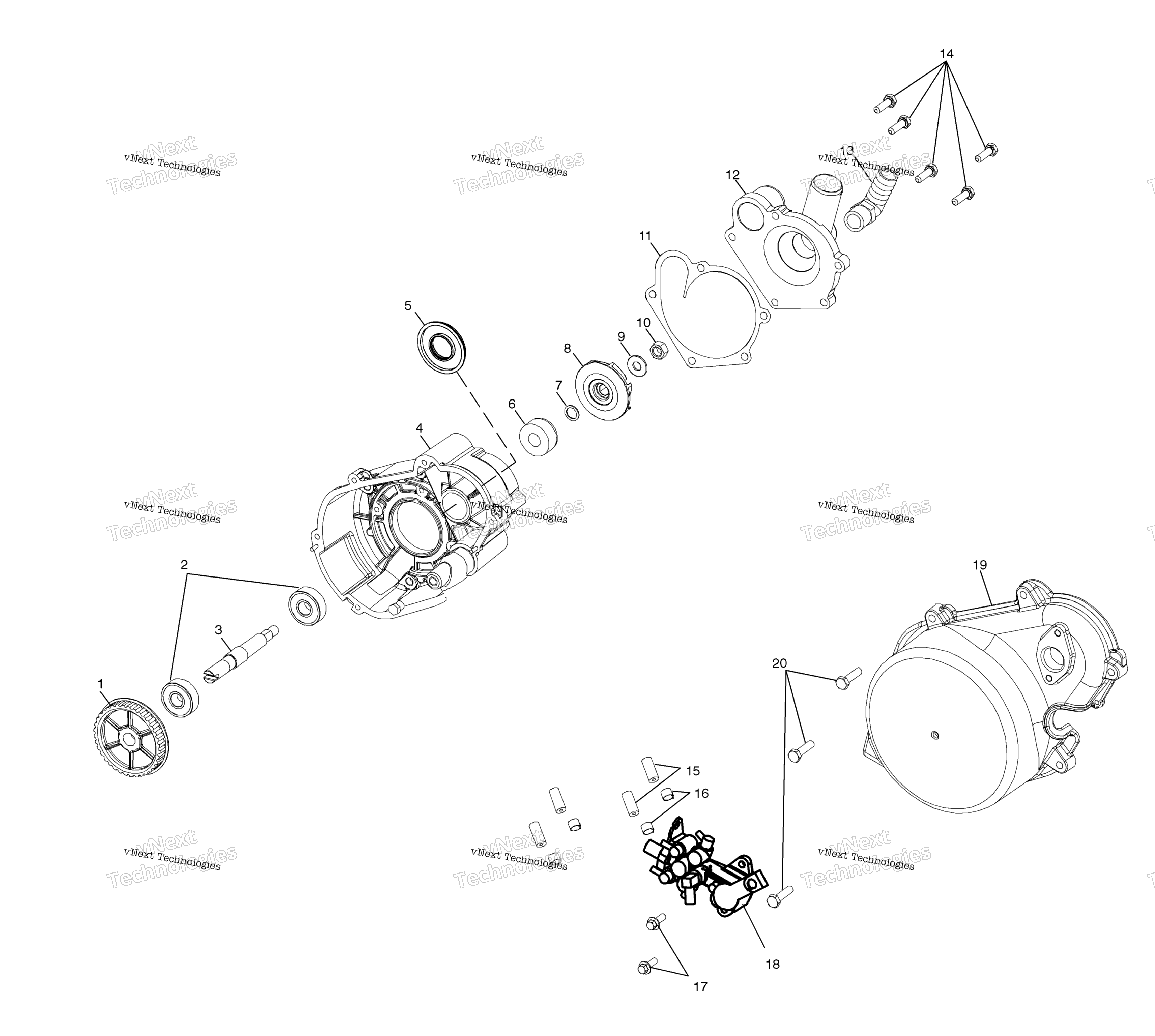 Система охлаждения Pump/Oil Pump S03nx7cs (4978197819C14)