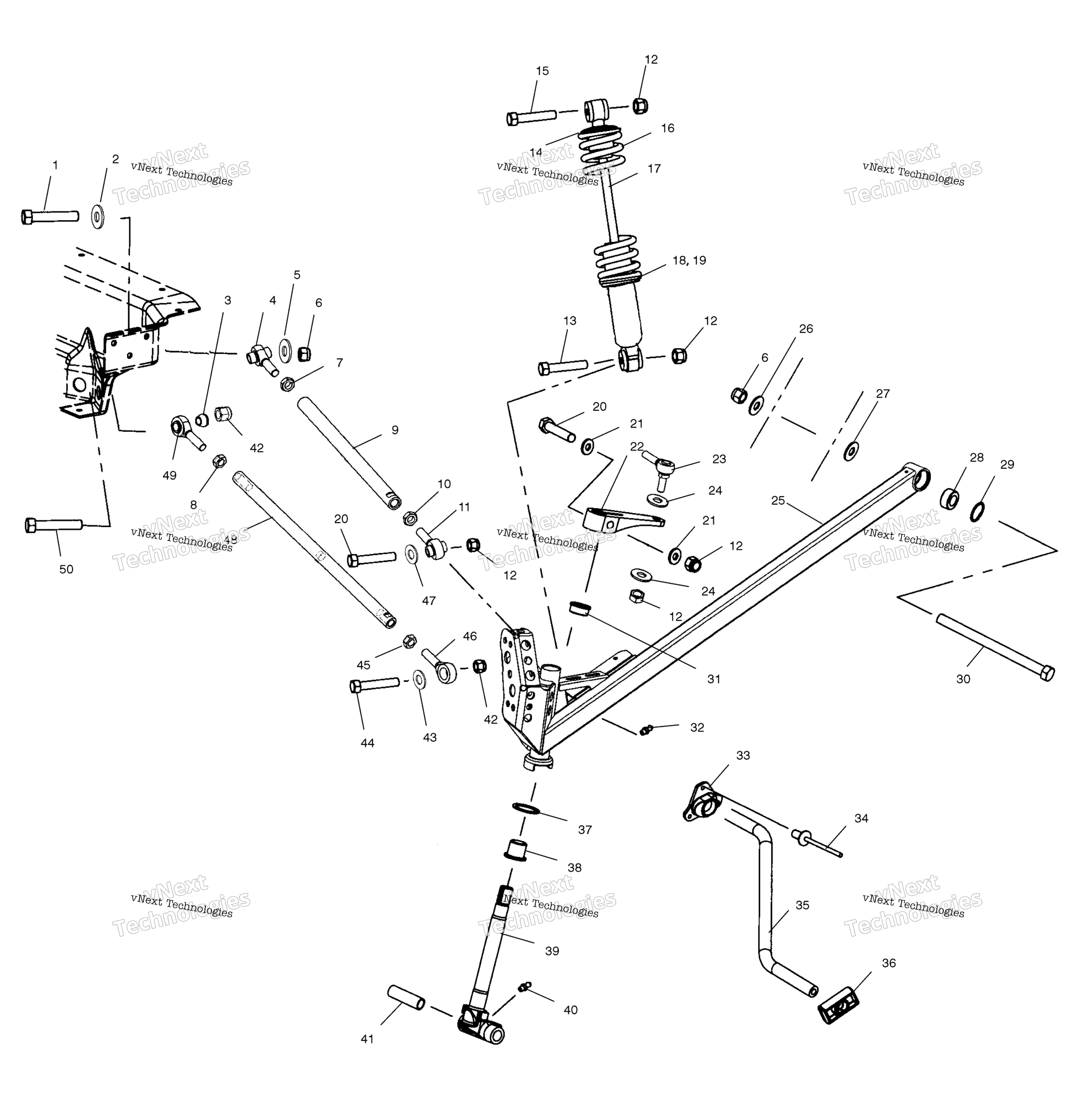 Передняя часть Suspension S03nk7cs/As03nl7cs/As03nk8cs/As03nl8cs/As03nm8cs