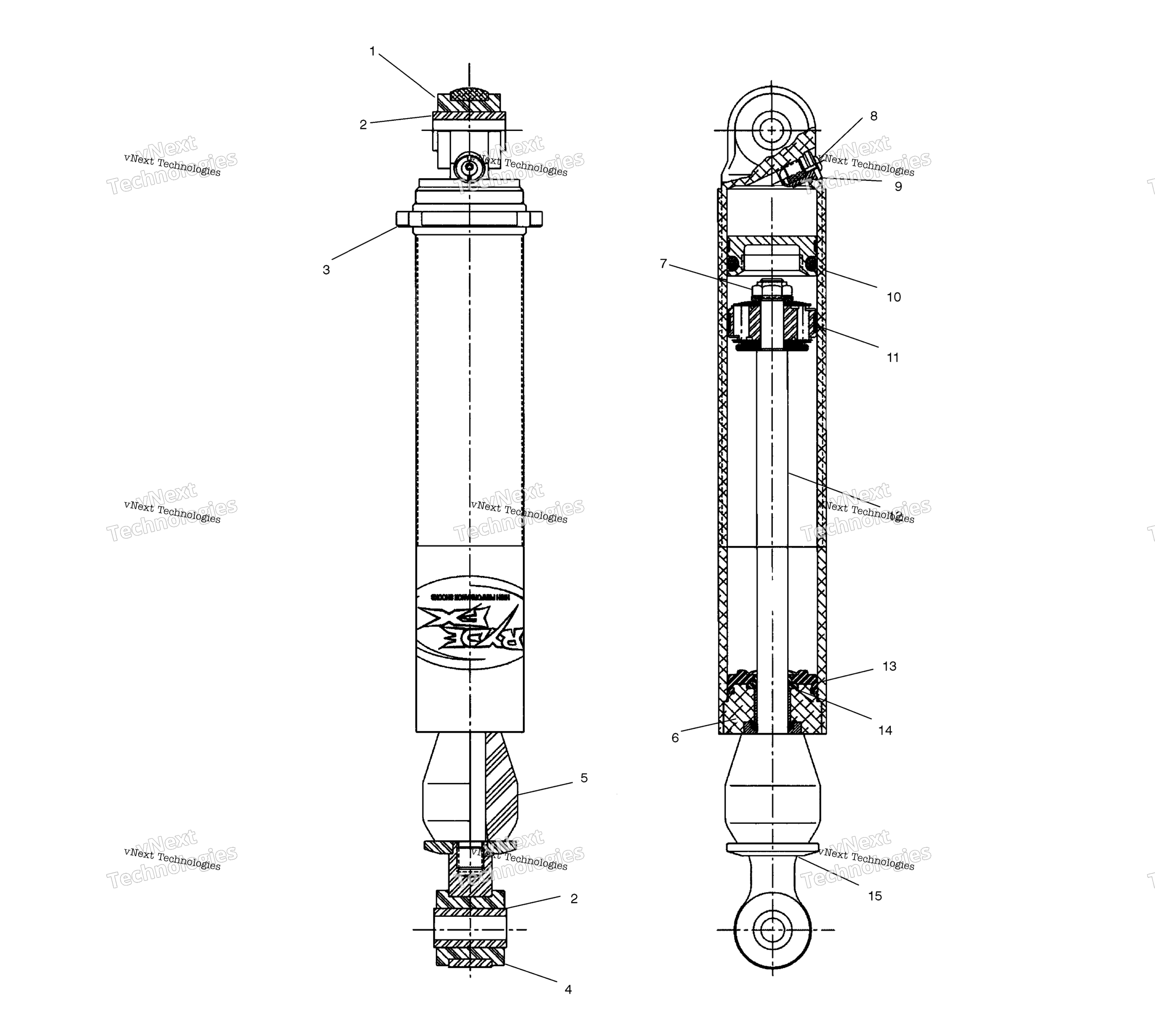Амортизатор S03nk7cs/As03nl7cs/A/As03nl8cs/As03nm8cs (4978037803D06)