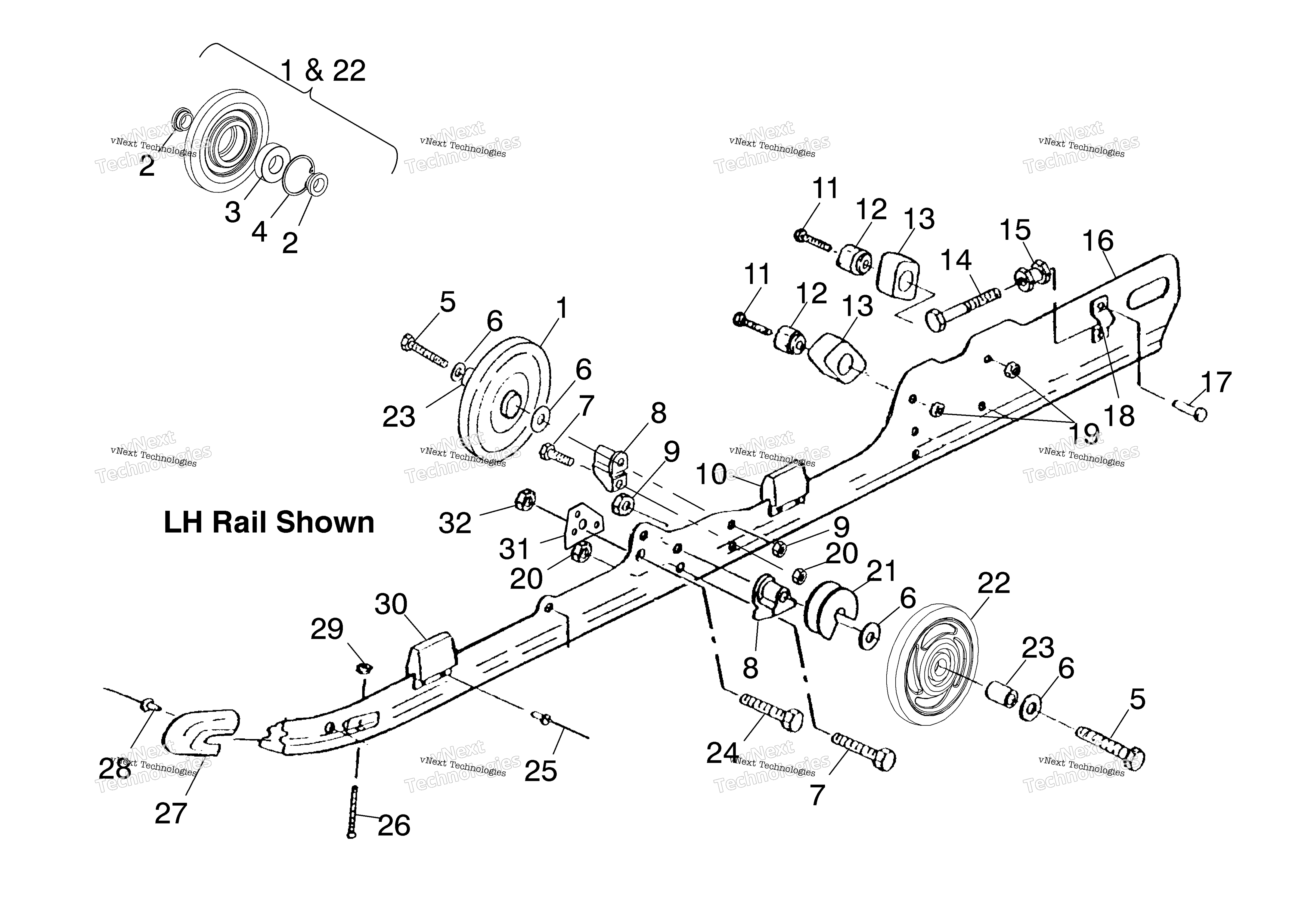 Rail крепление S03su5bs / Bsa (4978397839B06)