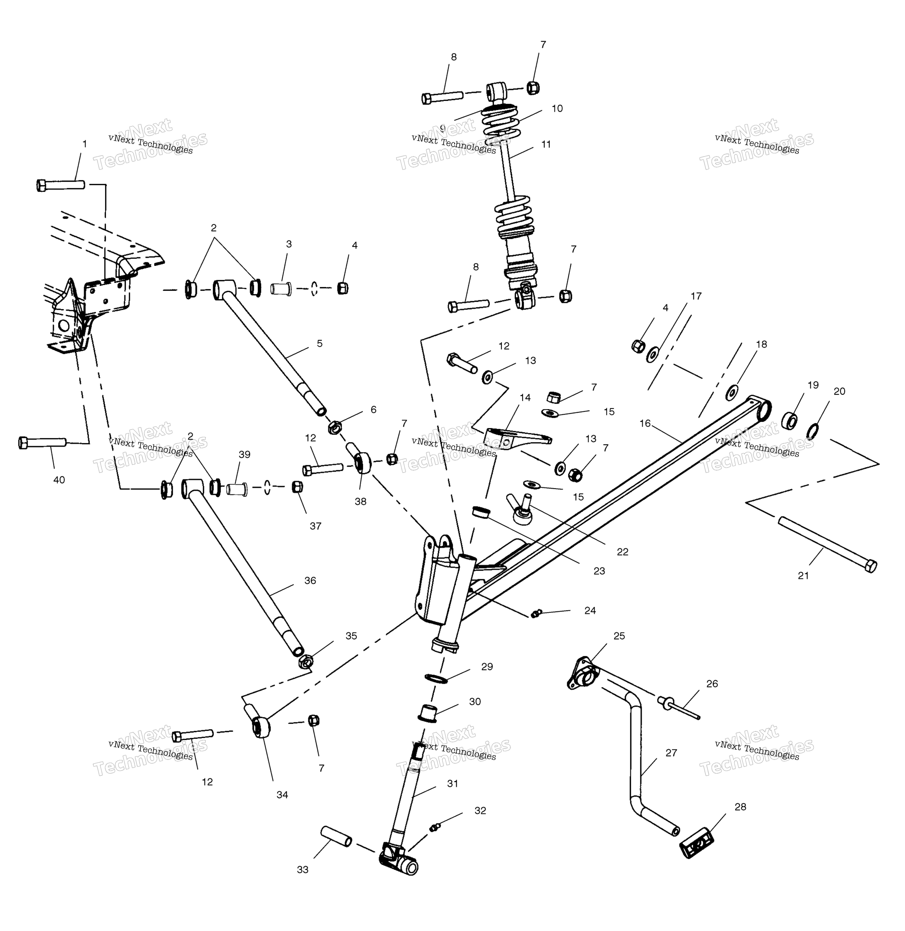 Передняя часть Suspension S03np7cs/7Csa/7Csb/8Cs/8Csa/8Csbs03na7cs/8Css03nf7cs/8Css03ne7cs/8Cs
