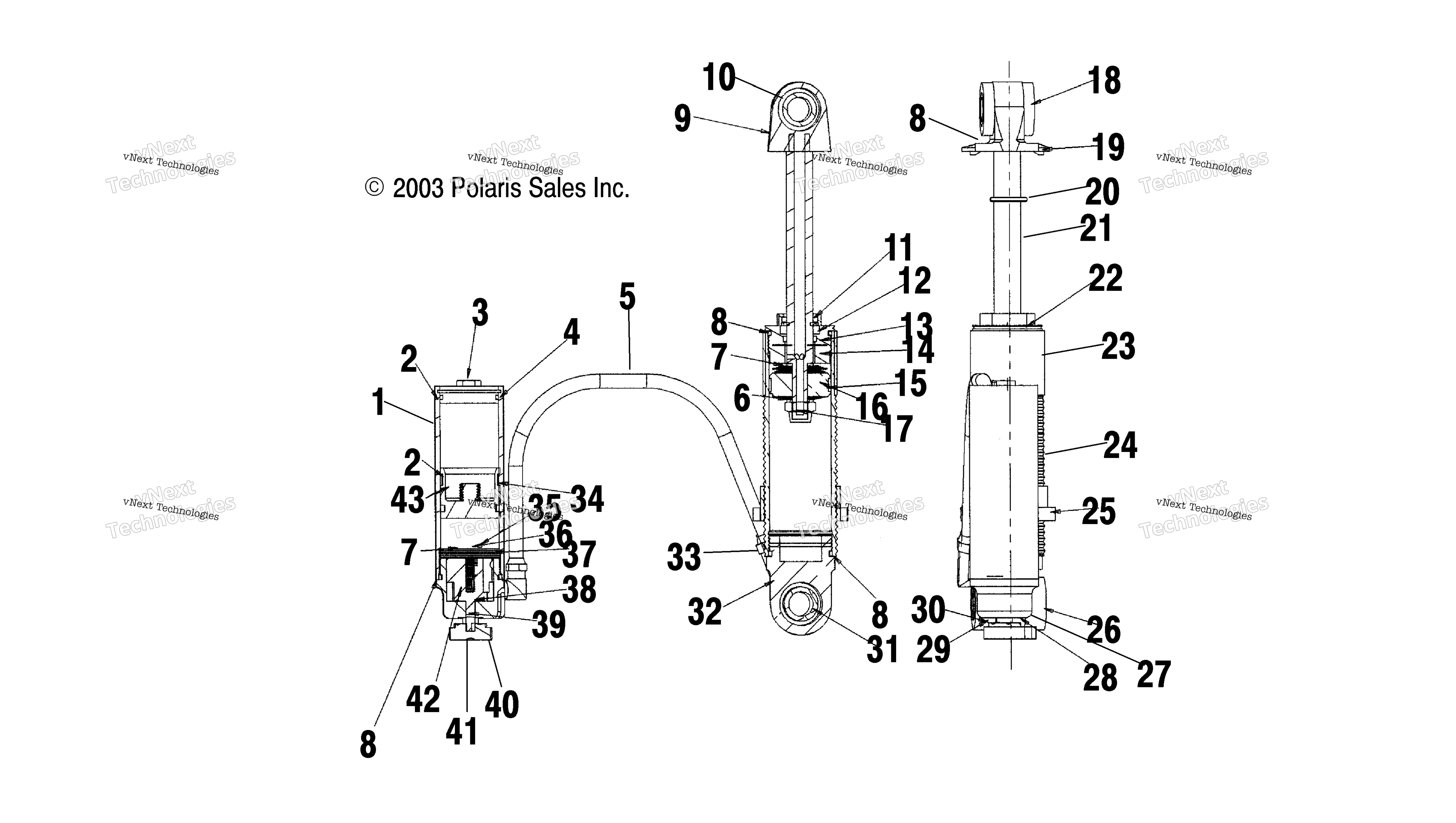Передняя часть Track Shock S04ny6es/Ee/S04ny7cs/Ce/8Cs/8Ce (4988598859C06)