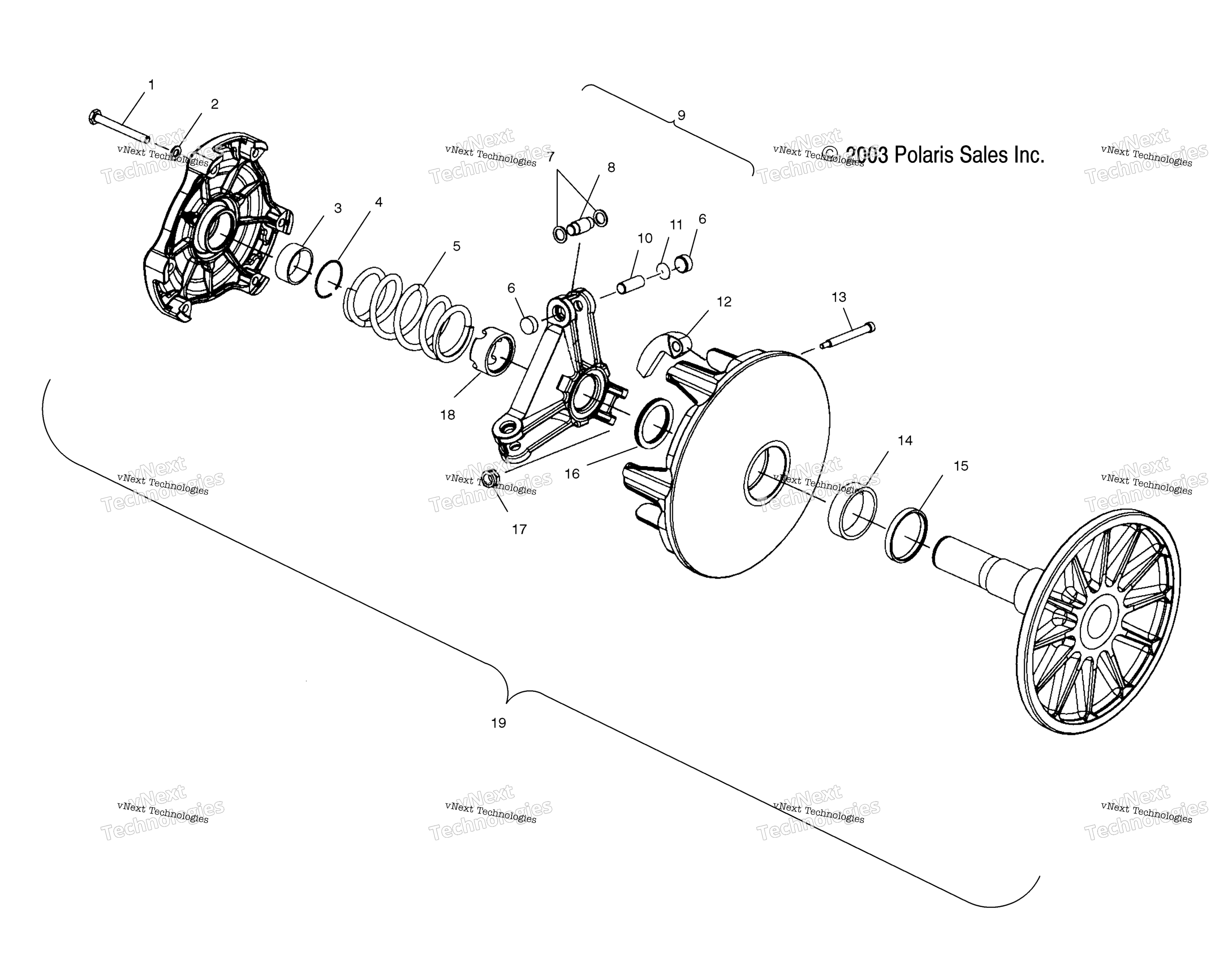Привод Clutch /A/B/Cs04nk7cs/A/B/Cs04nl7cs/A/B/Cs04nk8cs/A/B/Cs04nl8cs/A/B/Cs04nm8cs/A/B/C (4988398839C02)