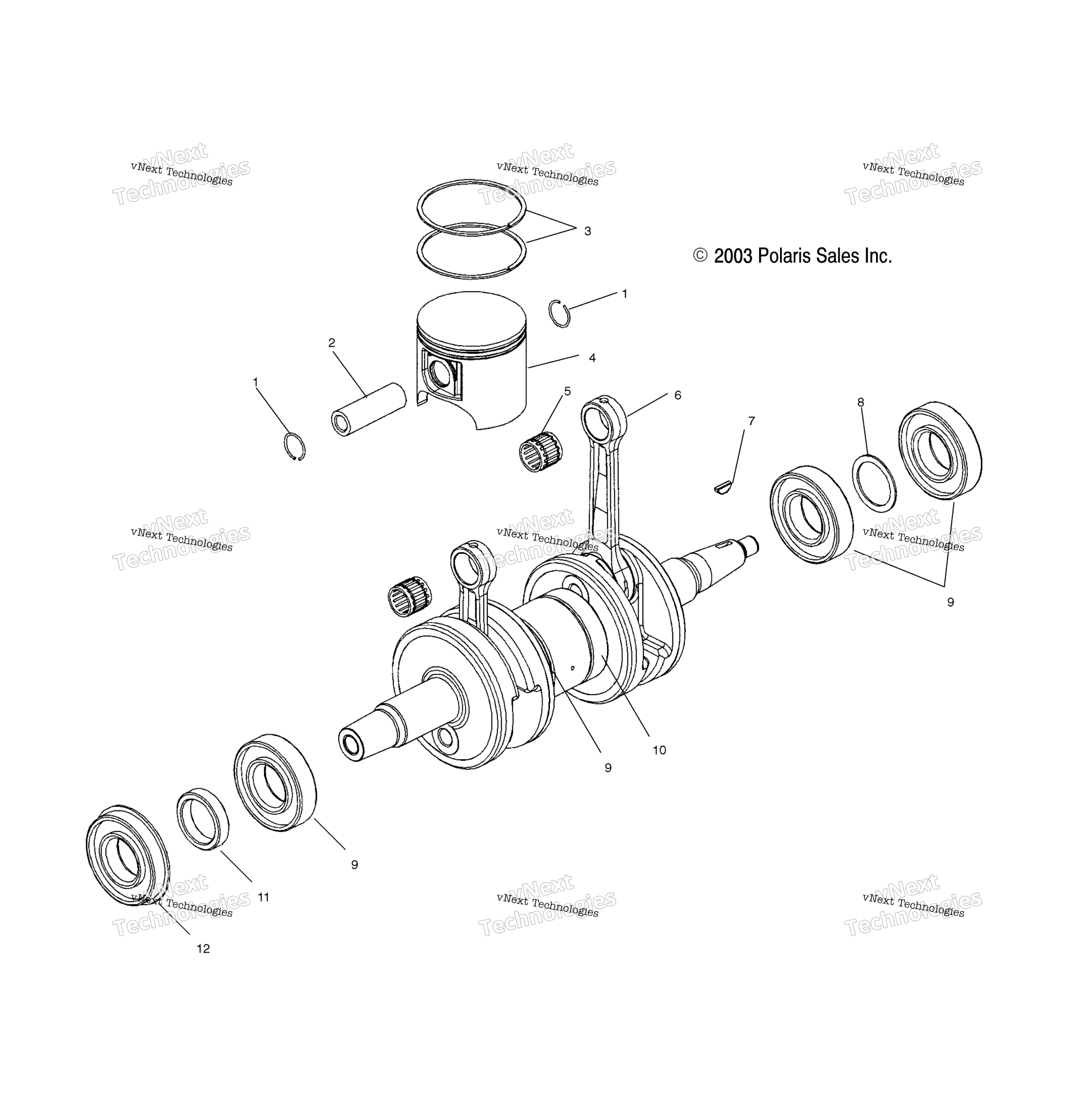 поршень & коленвал S04nx7cs / S04ny7cs / Ce (4988598859D14)