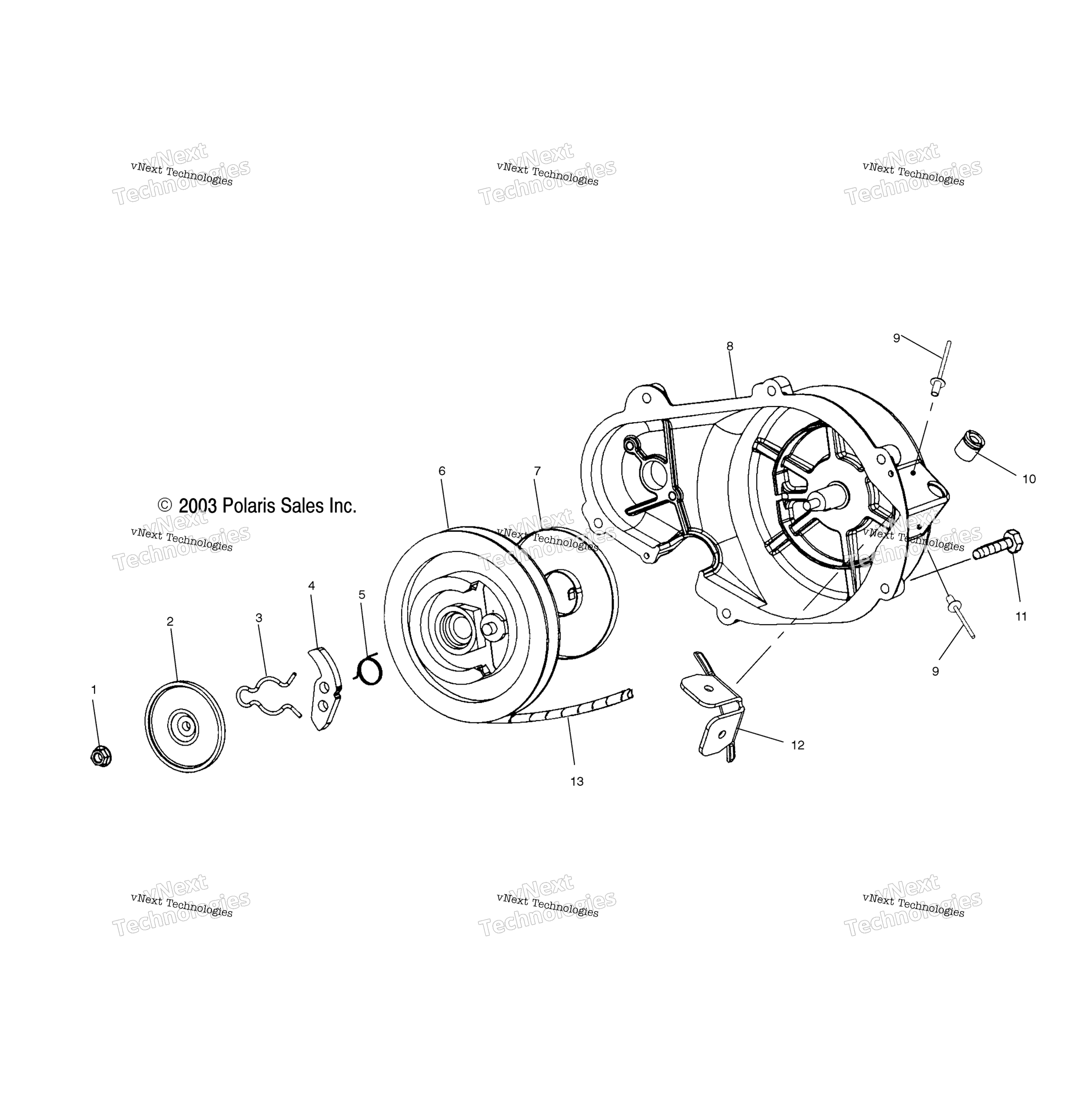 Ручной стартер Starter S04nx8cs/S04ny8cs/8Ce (4988598859E07)