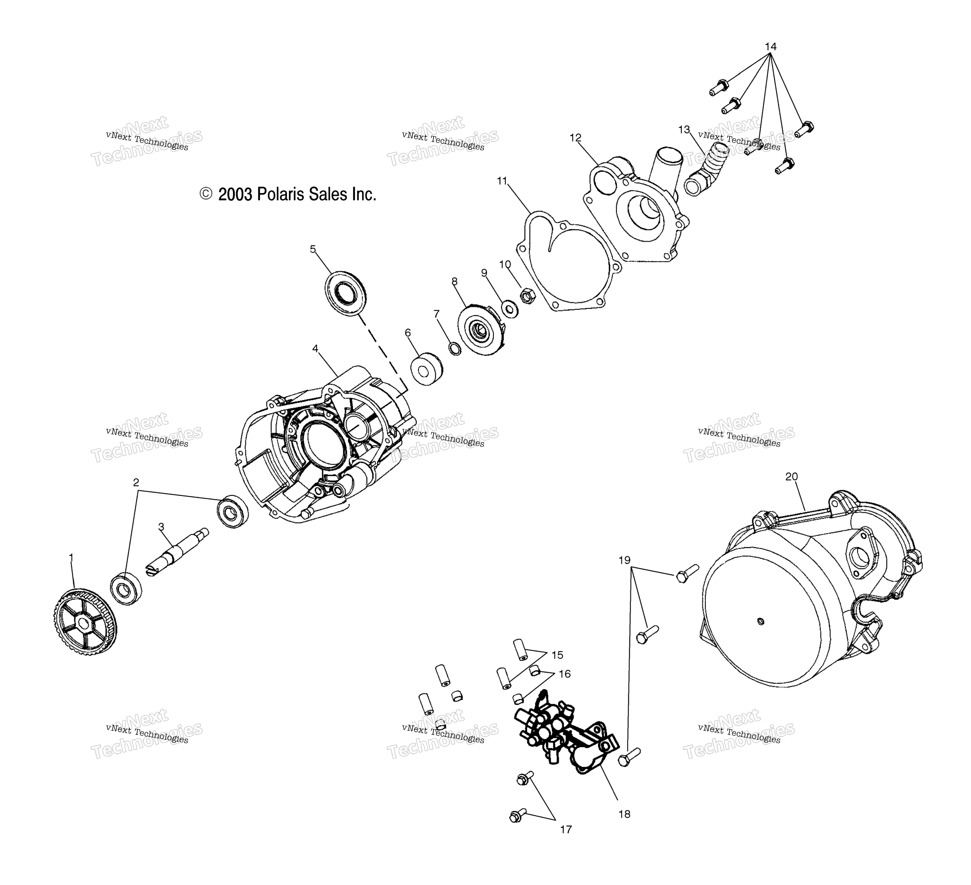 Система охлаждения Pump/Oil Pump S04nx7cs/S04ny7cs/Ce (4988598859D05)