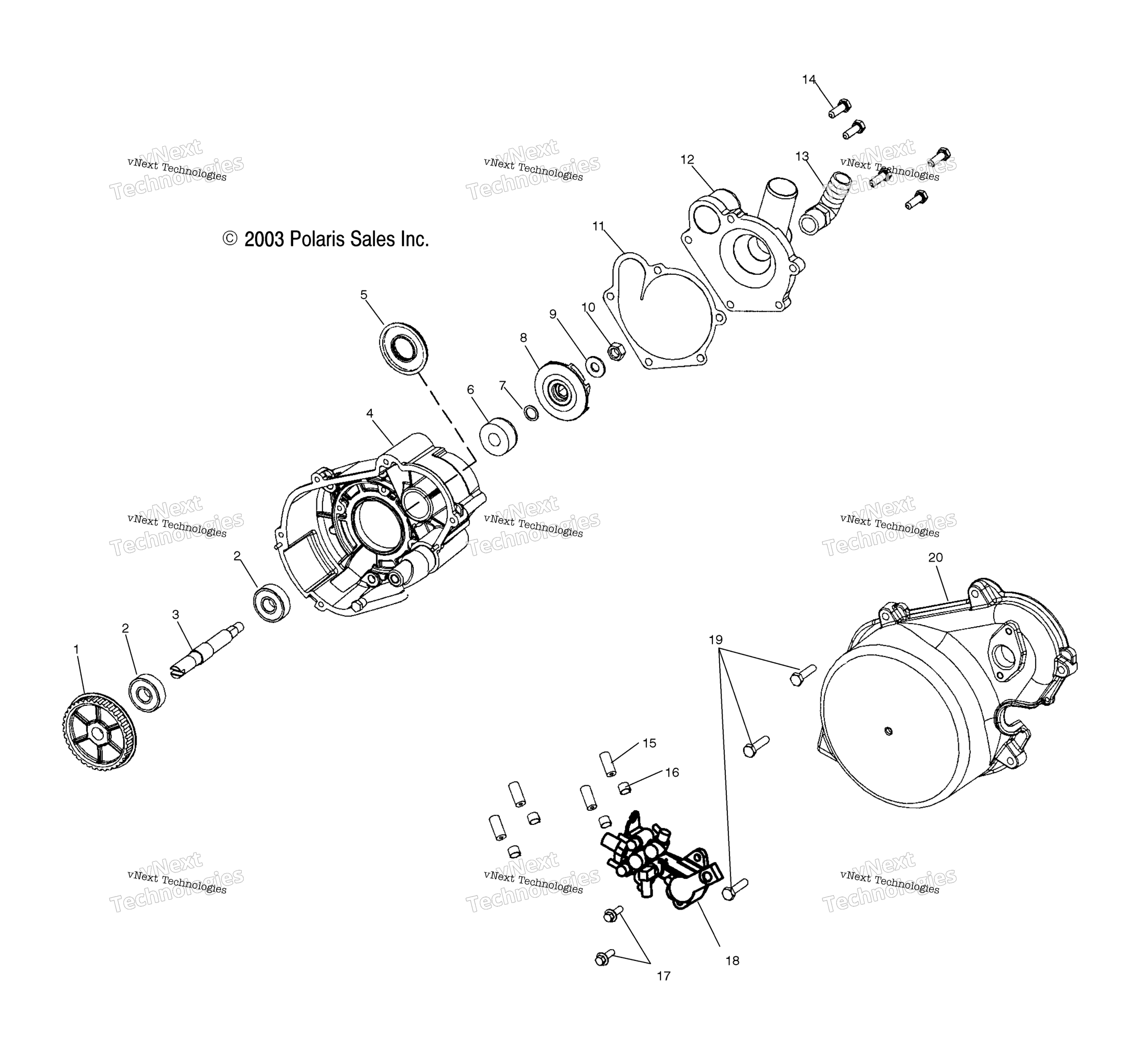 Система охлаждения Pump/Oil Pump S04nx8cs/S04ny8cs/8Ce (4988598859D06)