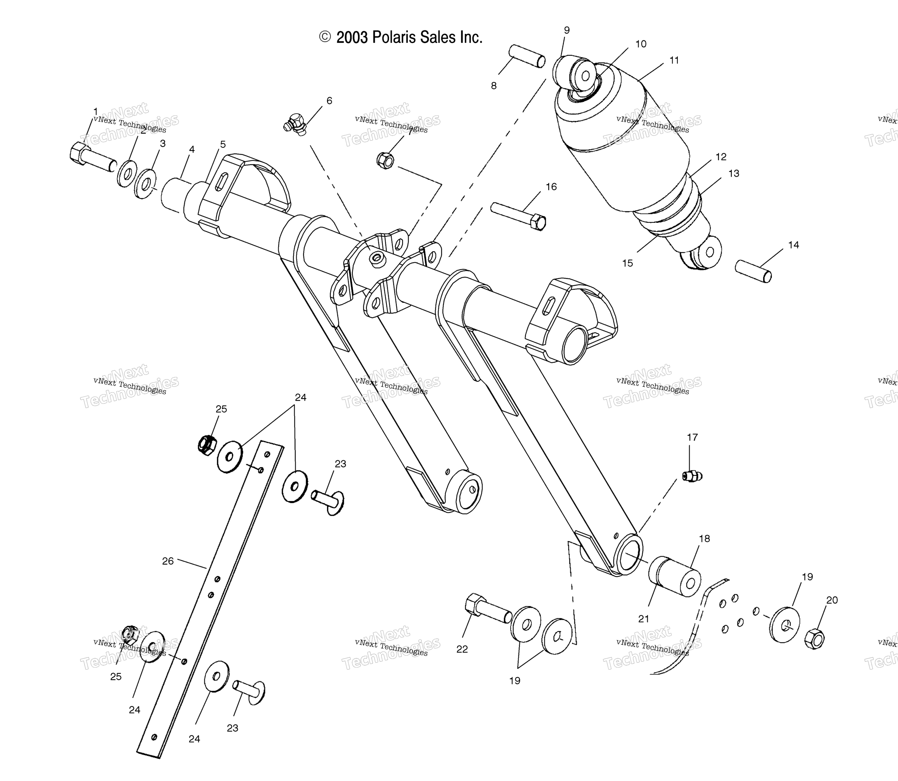 Передняя часть Torque Arm (4988358835B08)