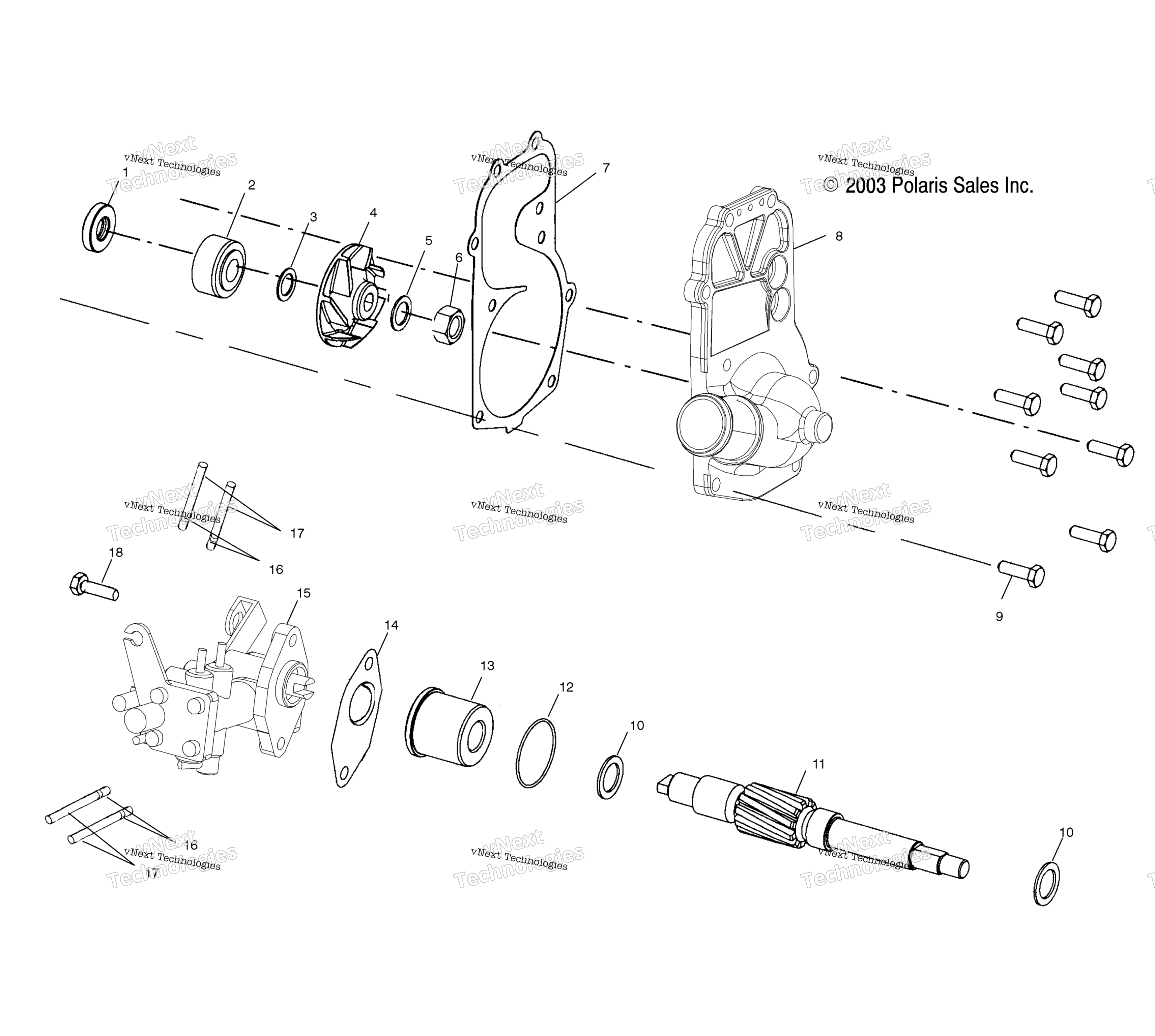 Система охлаждения Pump/Oil Pump /A/B/C (4988398839C14)