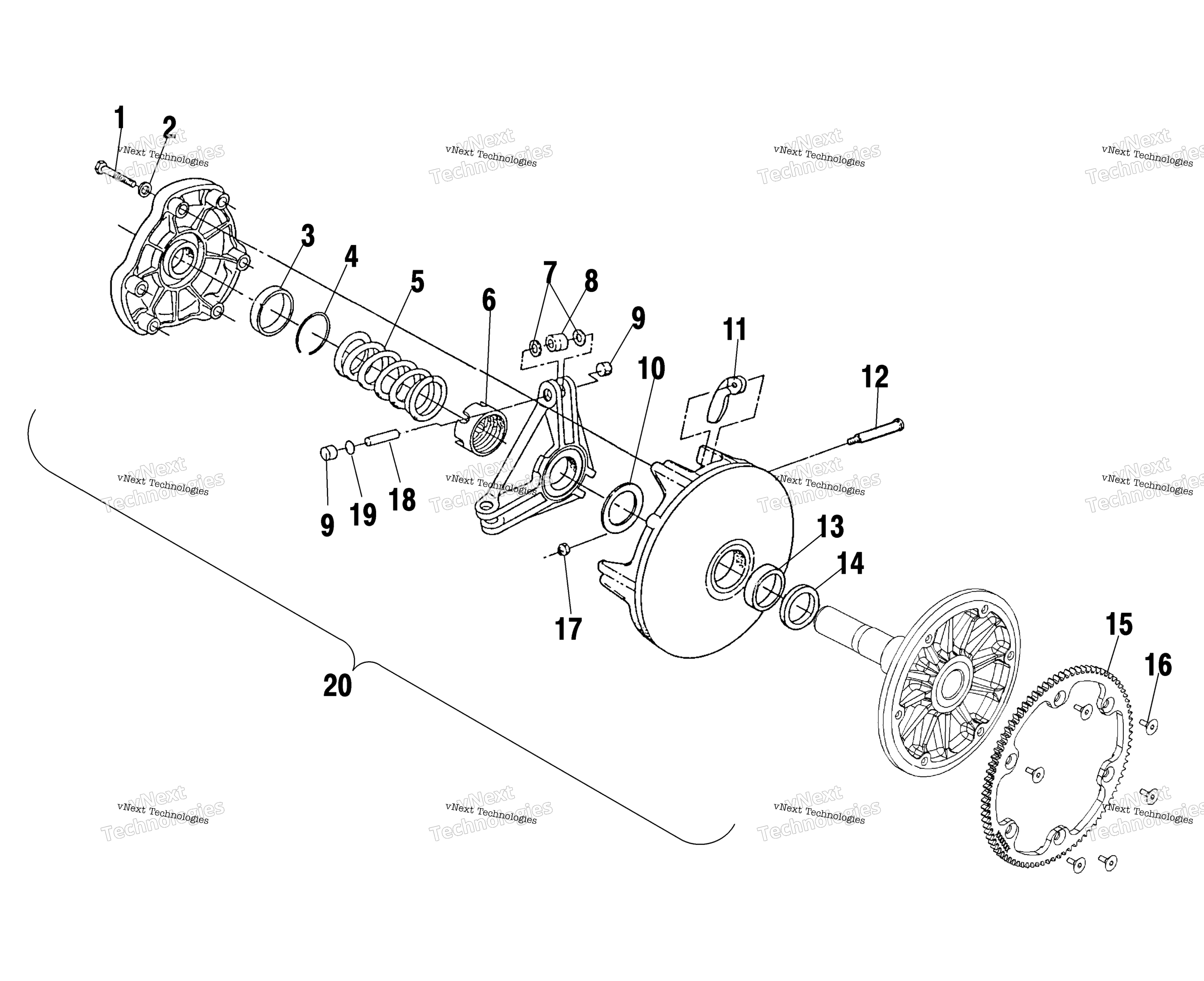 Привод Clutch S04ne5bs (4988338833C10)
