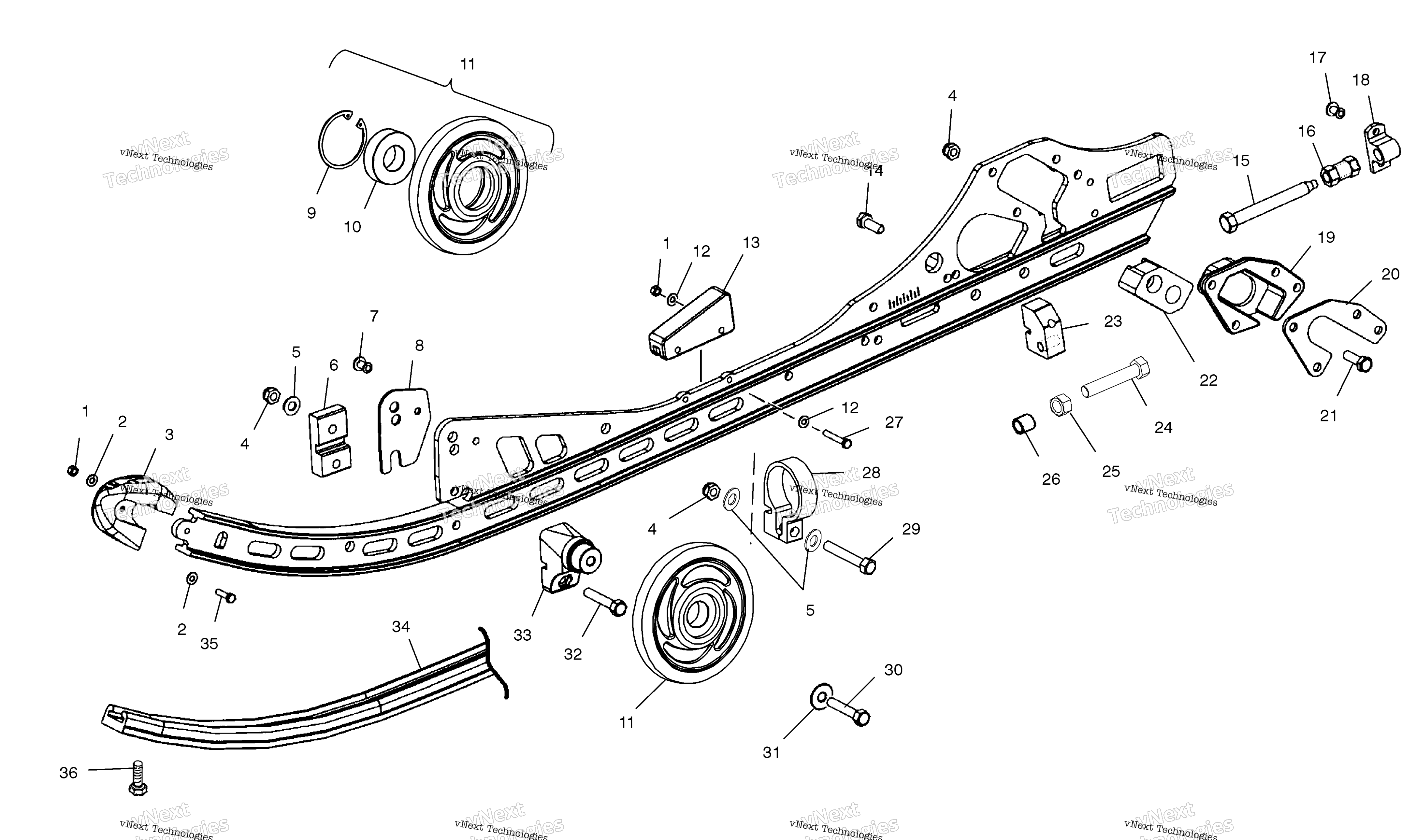 Rail крепление S04ne5bs (4988338833B12)