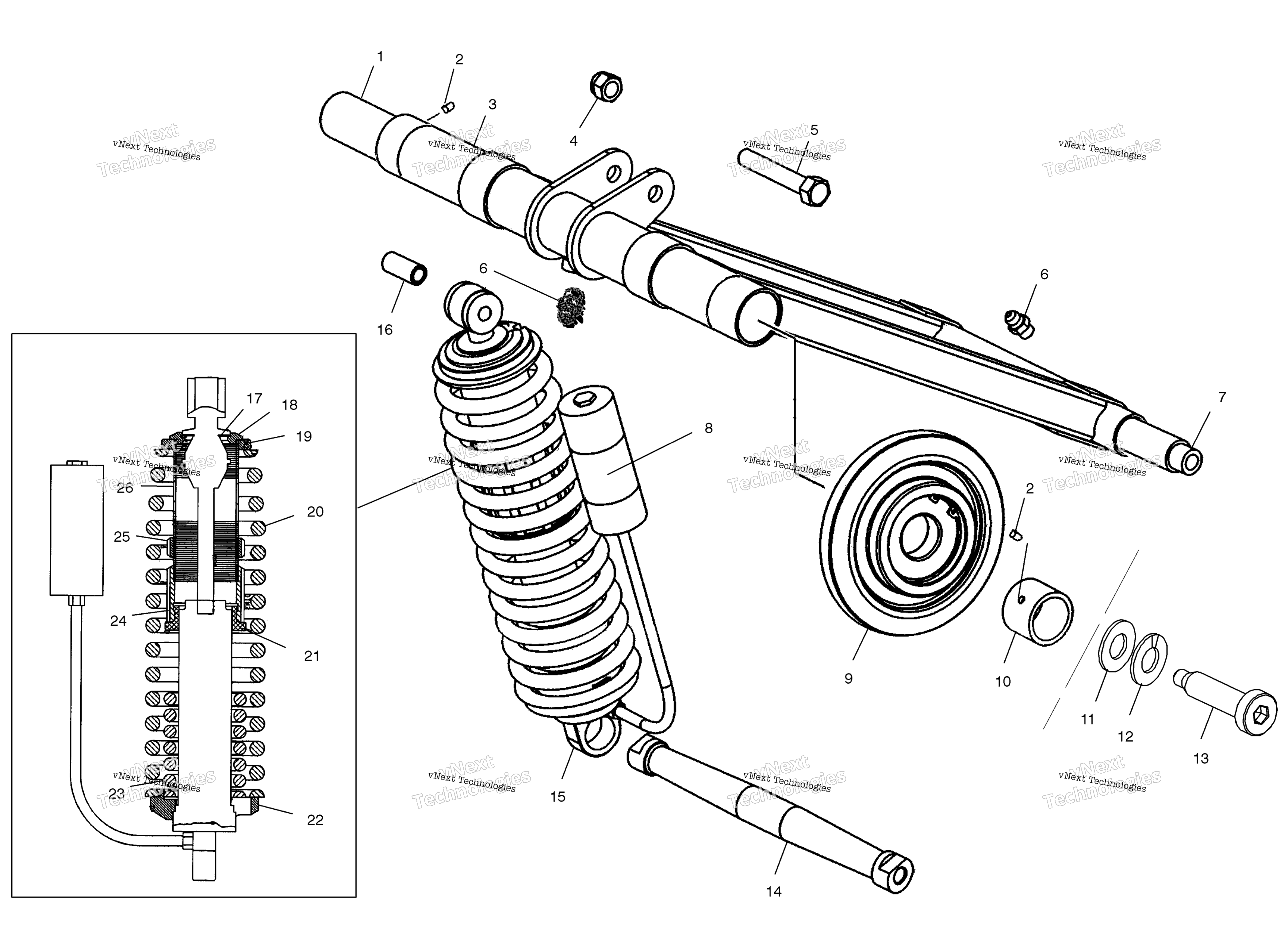 задний Torque Arm S04ne5bs (4988338833C01)