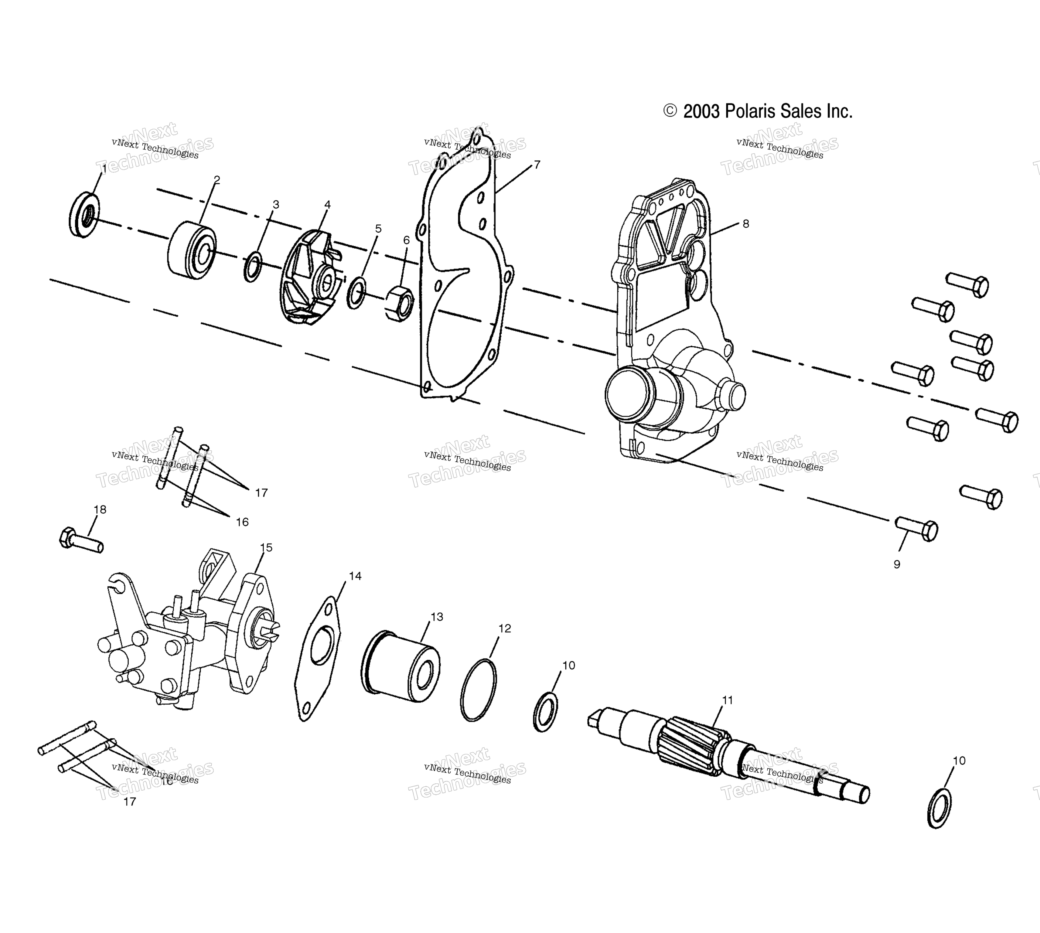 Система охлаждения Pump/Oil Pump S04nt6es/6Ee (4988458845C13)