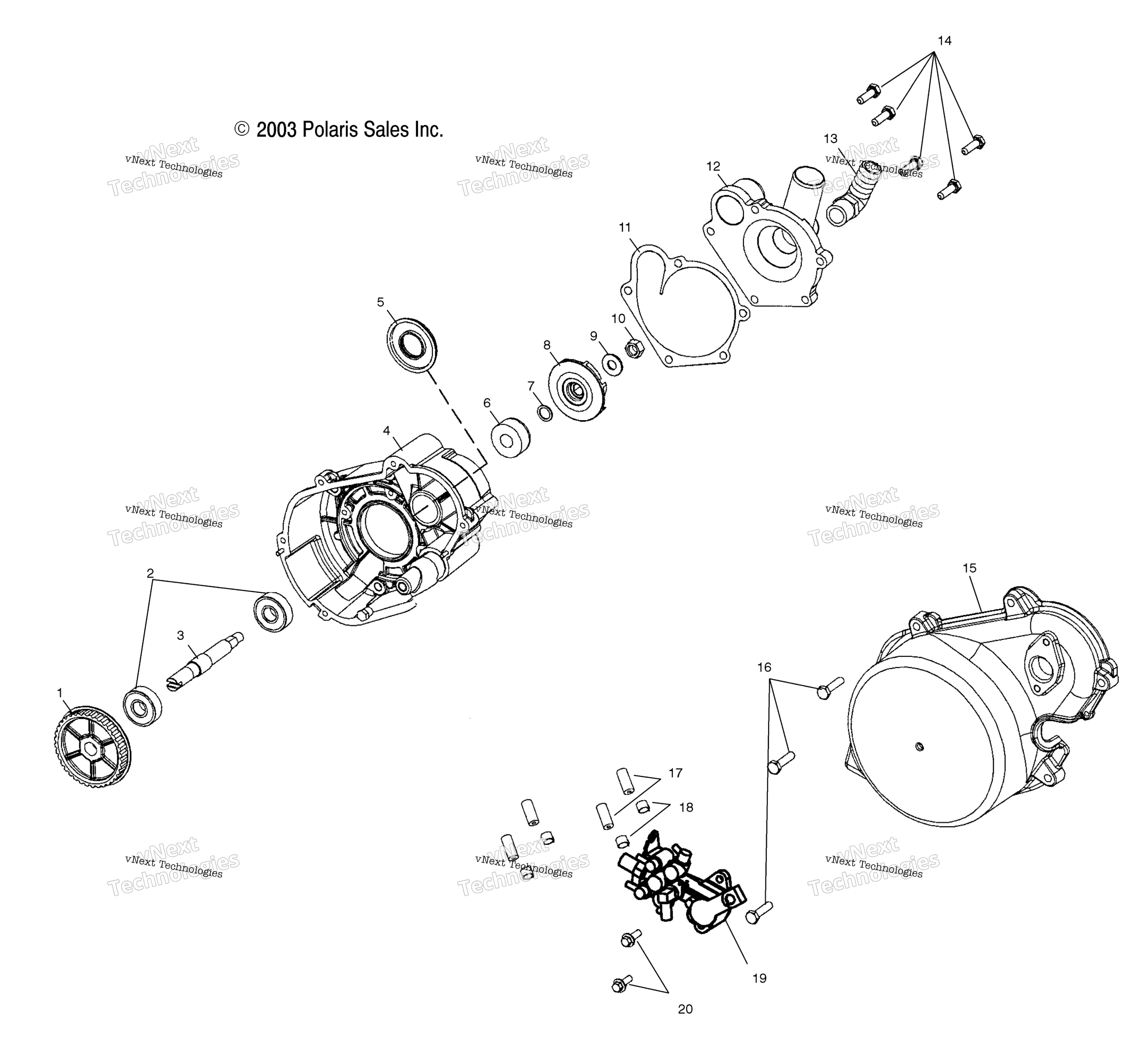 Система охлаждения Pump/Oil Pump S04nt7cs/7Ce (4988458845D07)