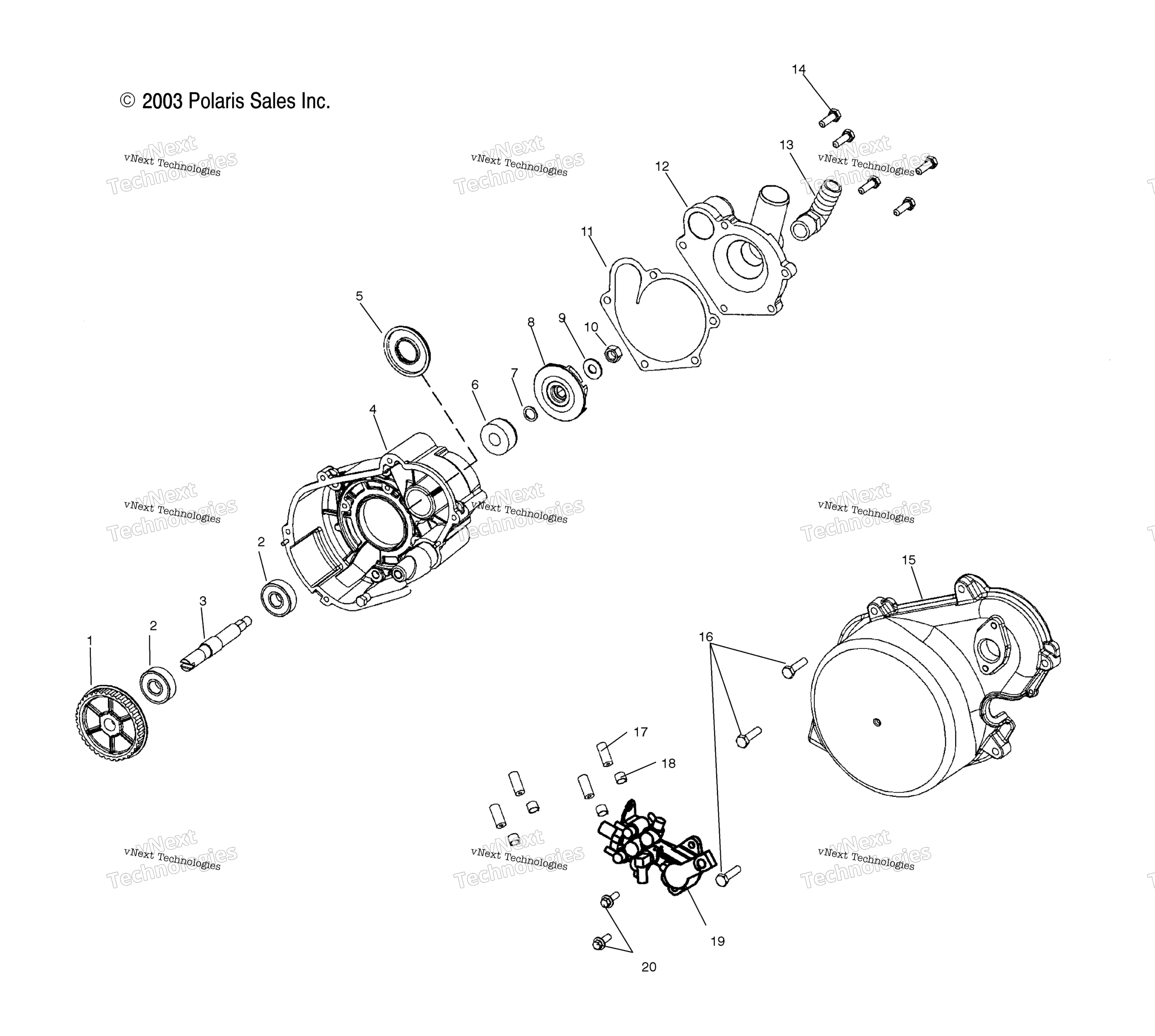 Система охлаждения Pump/Oil Pump S04nt8cs/8Ce (4988458845E01)