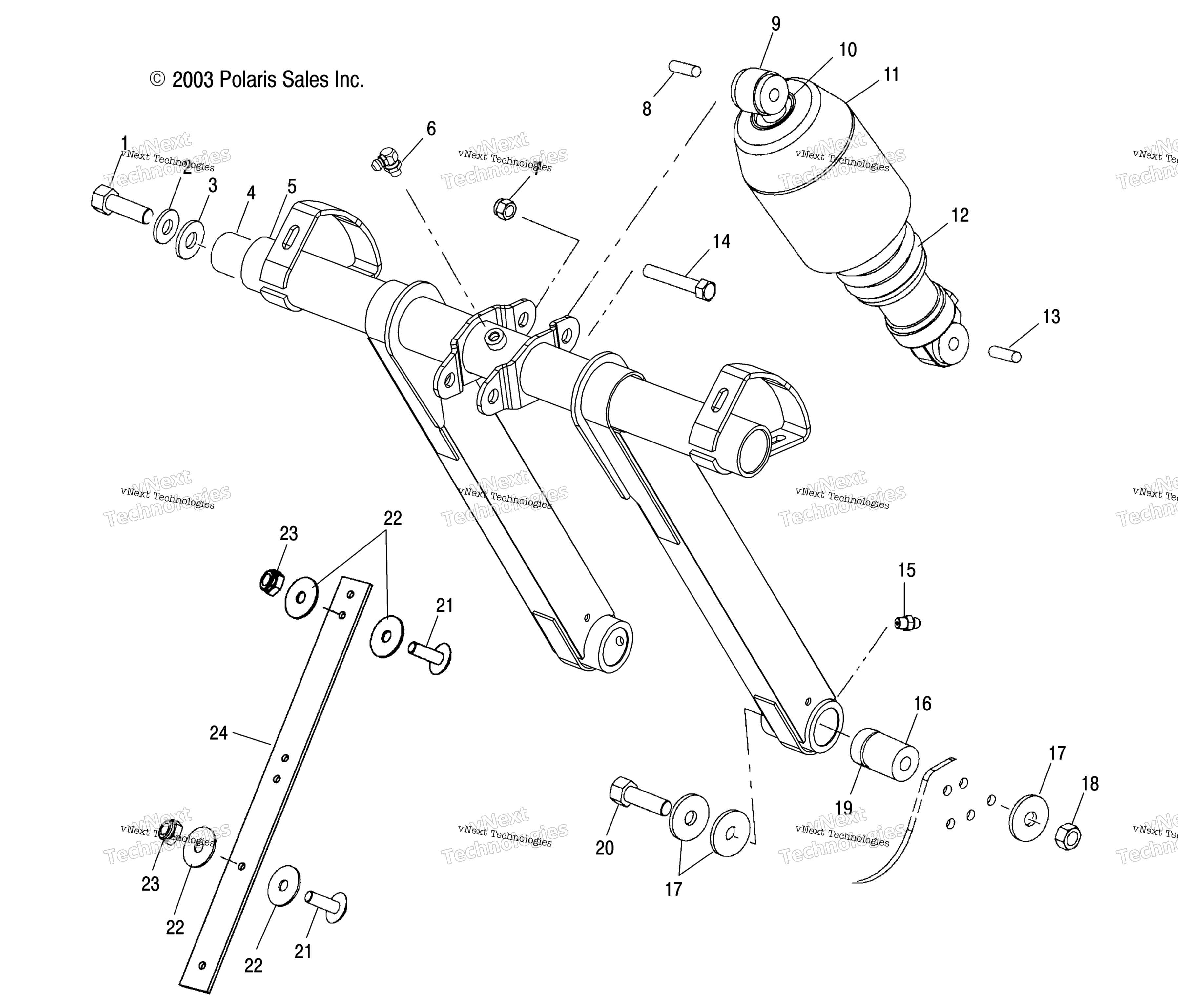 Передняя часть Torque Arm /7Csa/7Csb/7Csc/8Cs/8Csa/8Csb/8Csc (4988438843B14)