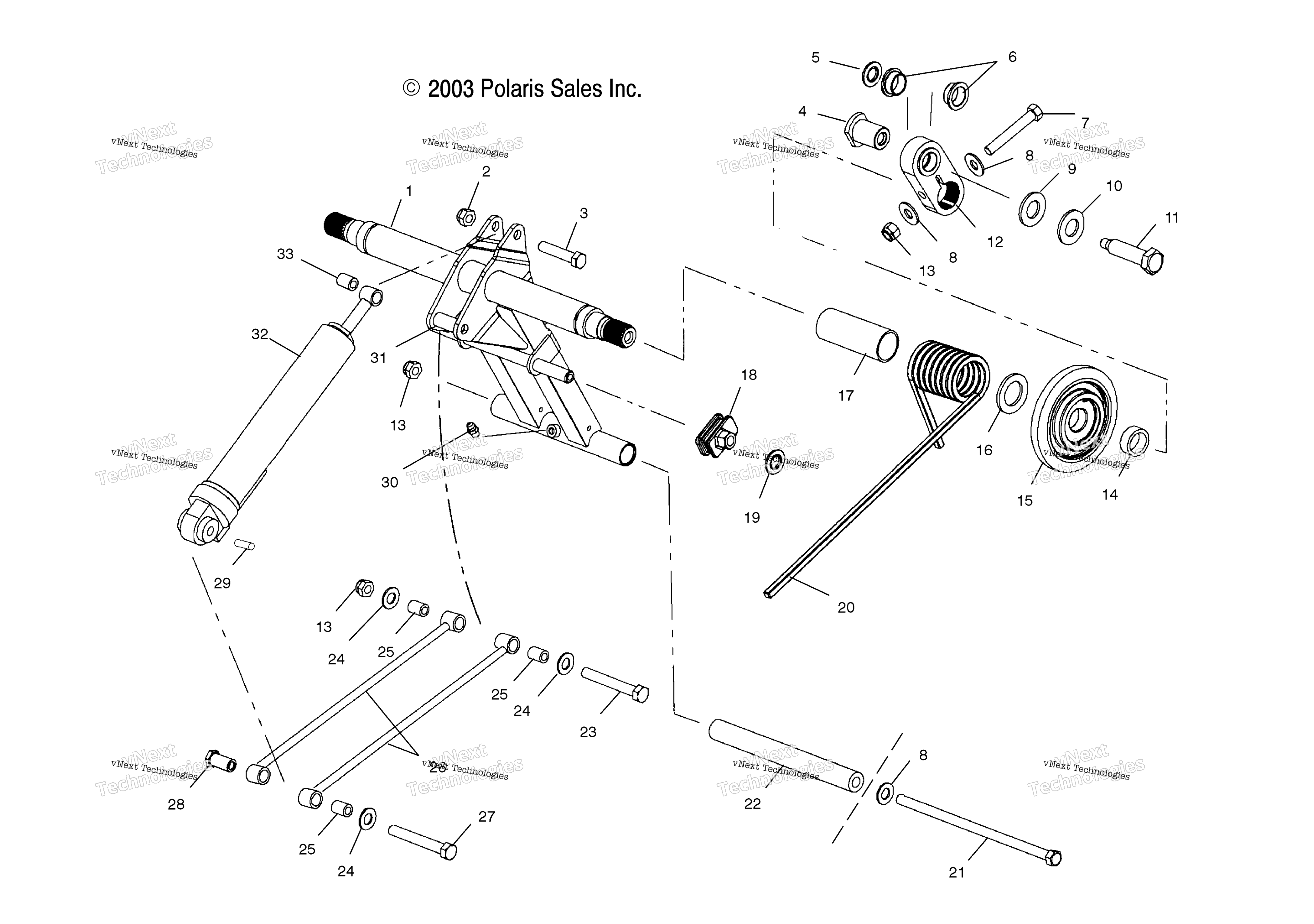 задний Torque Arm / 7Csa / 7Csb / 7Csc / 8Cs / 8Csa / 8Csb / 8Csc (4988438843C01)