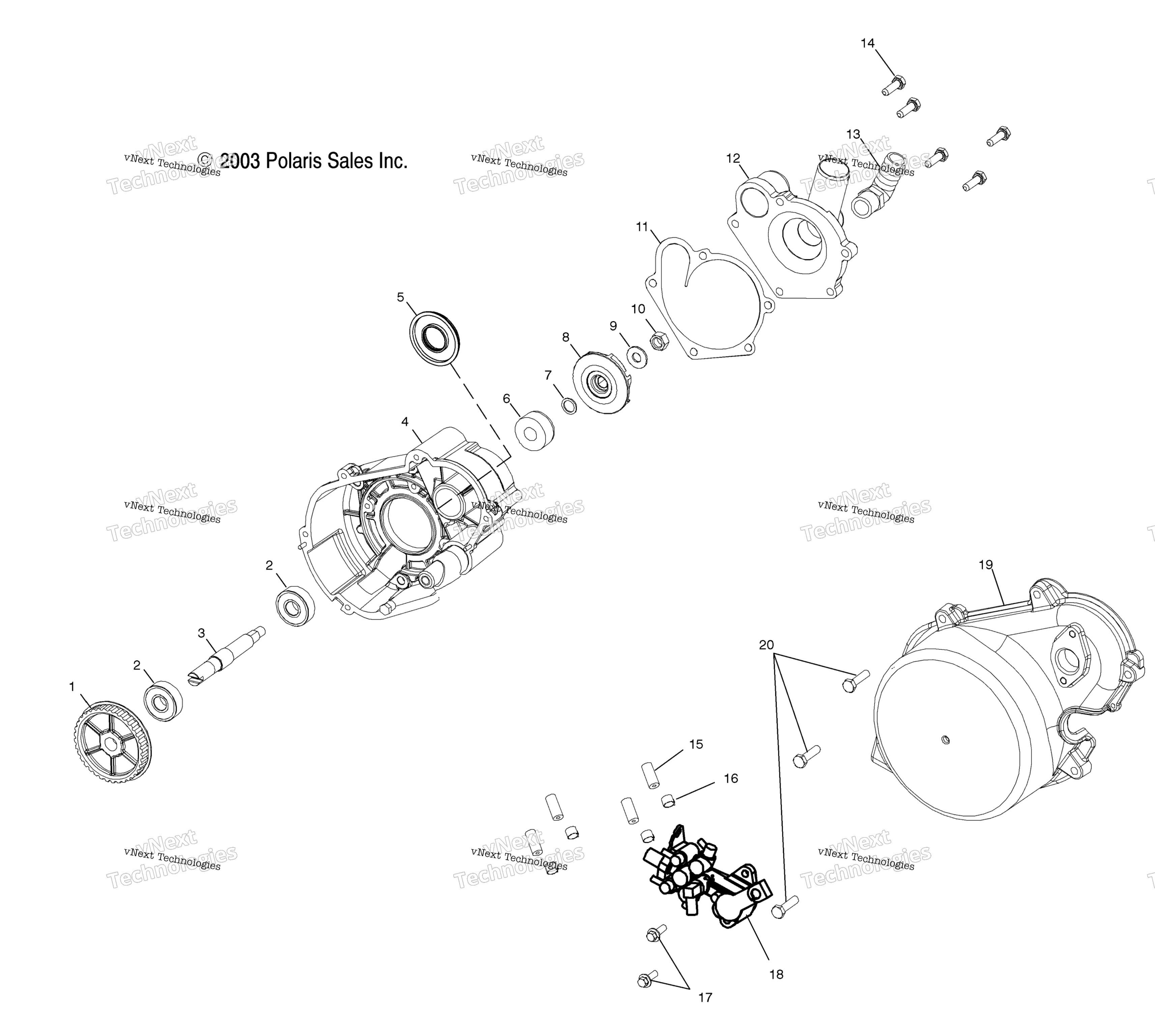 Система охлаждения Pump/Oil Pump S04np8cs/8Csa/8Csb/8Cscs04ne8cs (4988438843E07)
