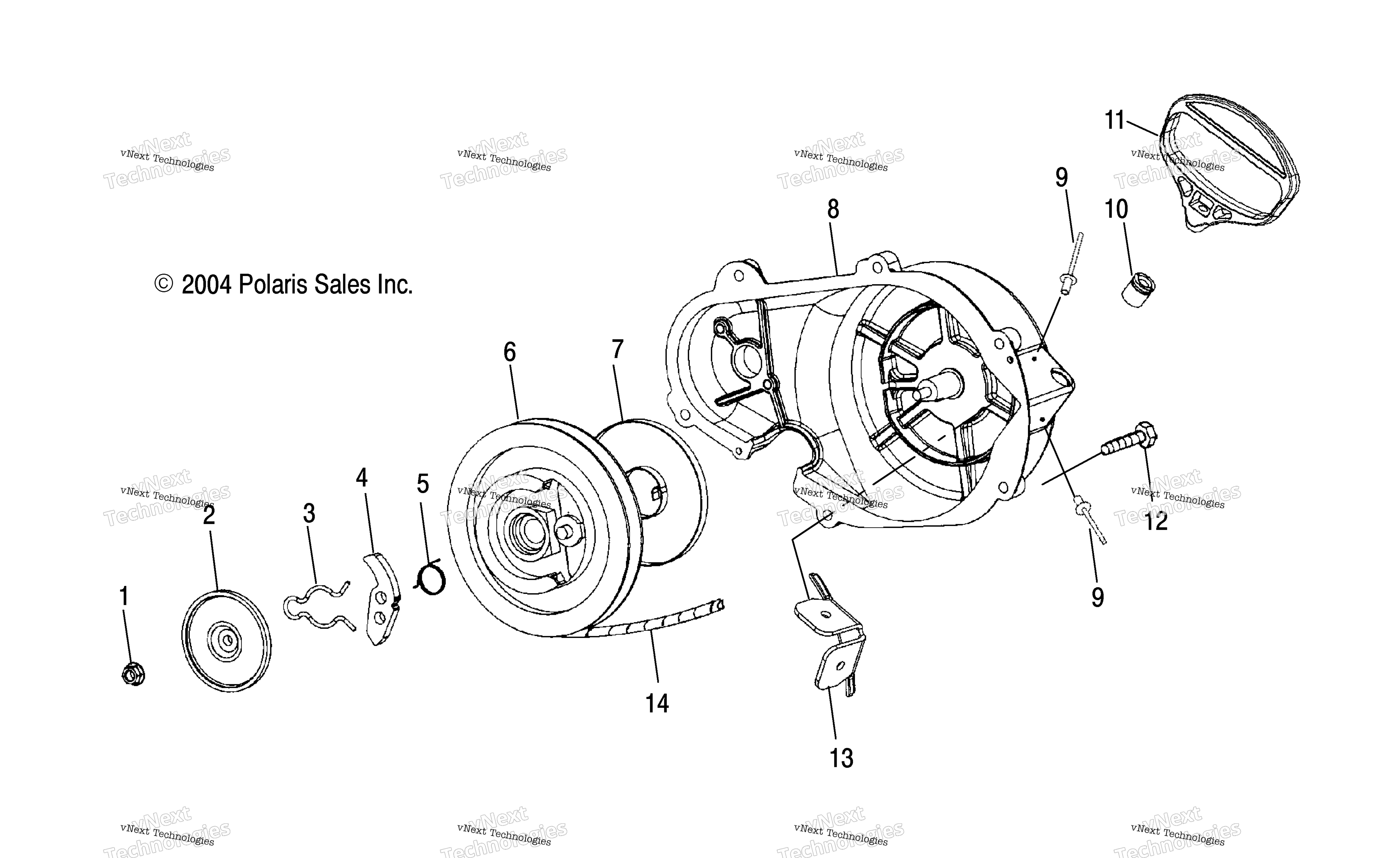 Ручной стартер Starter S05nk7cs/As05nl7cs/As05nk8cs/As05nl8cs/As05nm8cs/A (4992789278D13)
