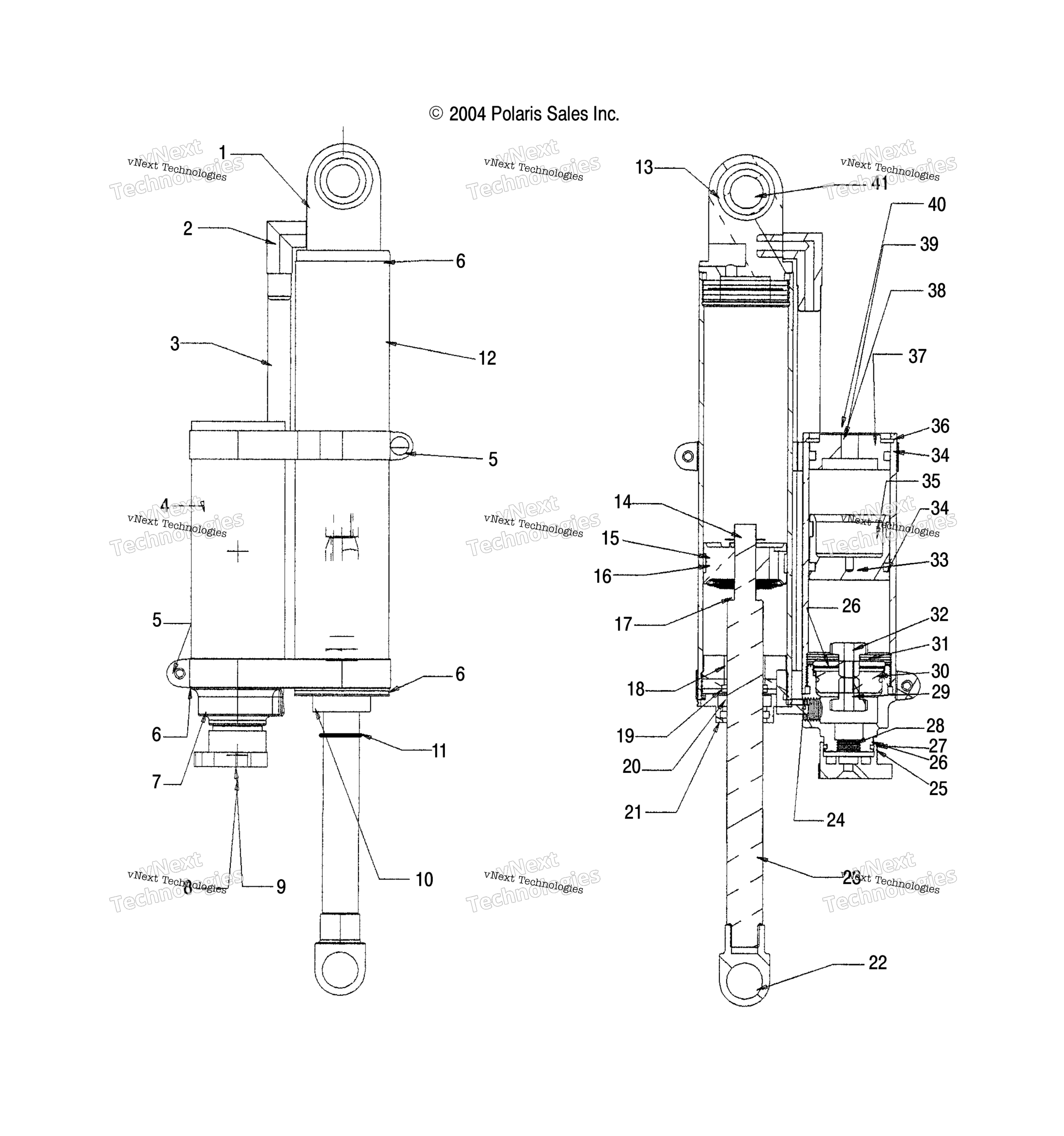 Амортизатор Rear Track /Dsa/Dsb/Dsc (4992569256D01)