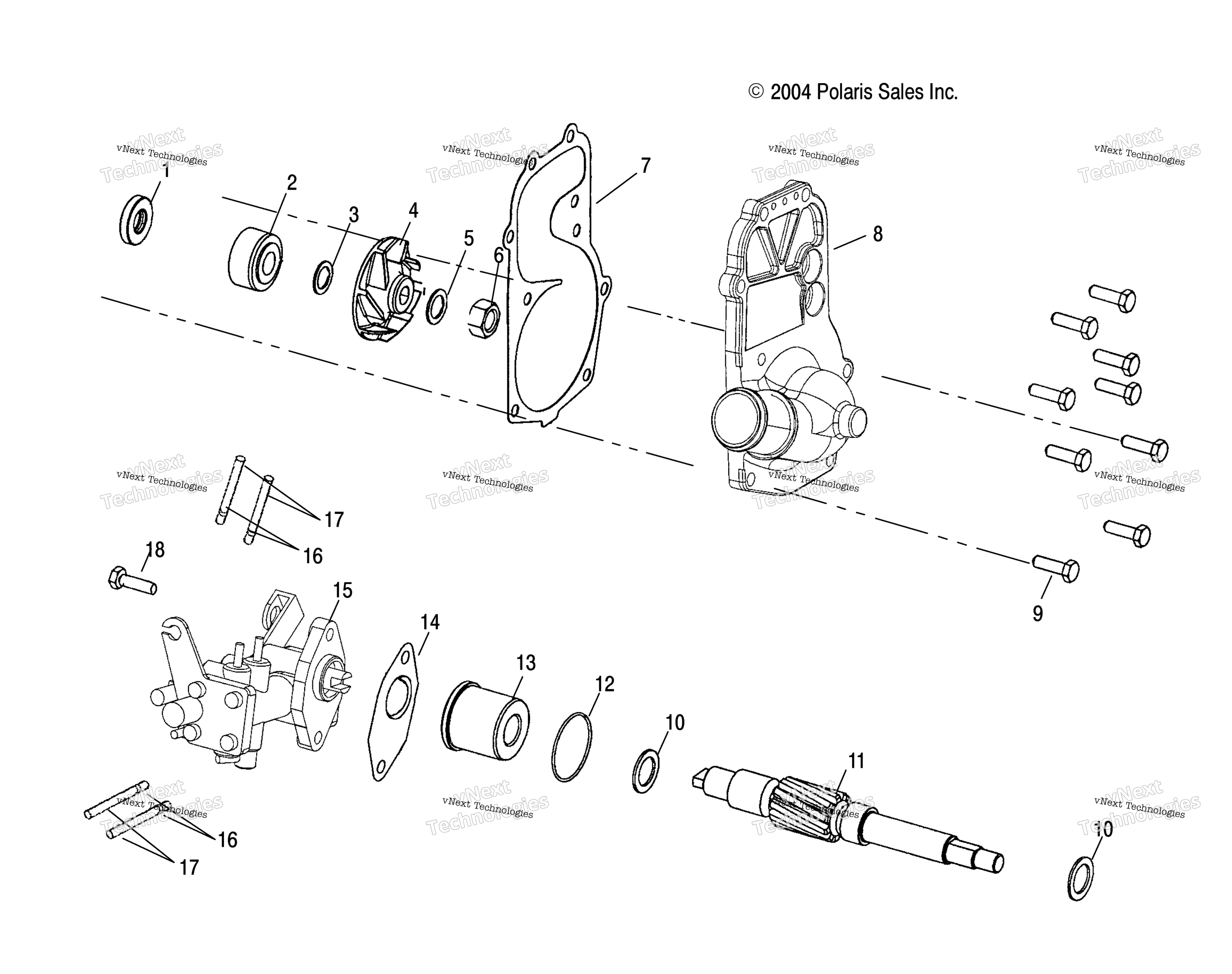 Система охлаждения Pump/Oil Pump /A (4992789278C13)