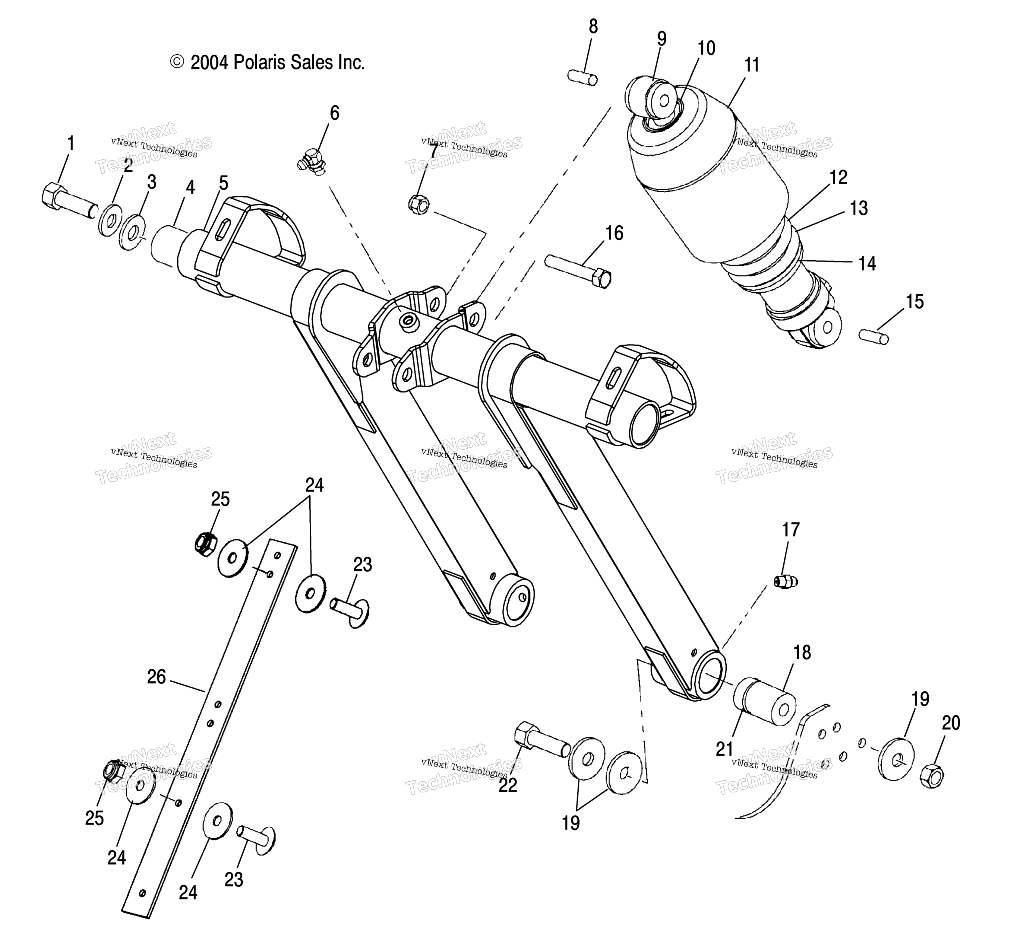 Передняя часть Torque Arm /A/B (4992729272B08)