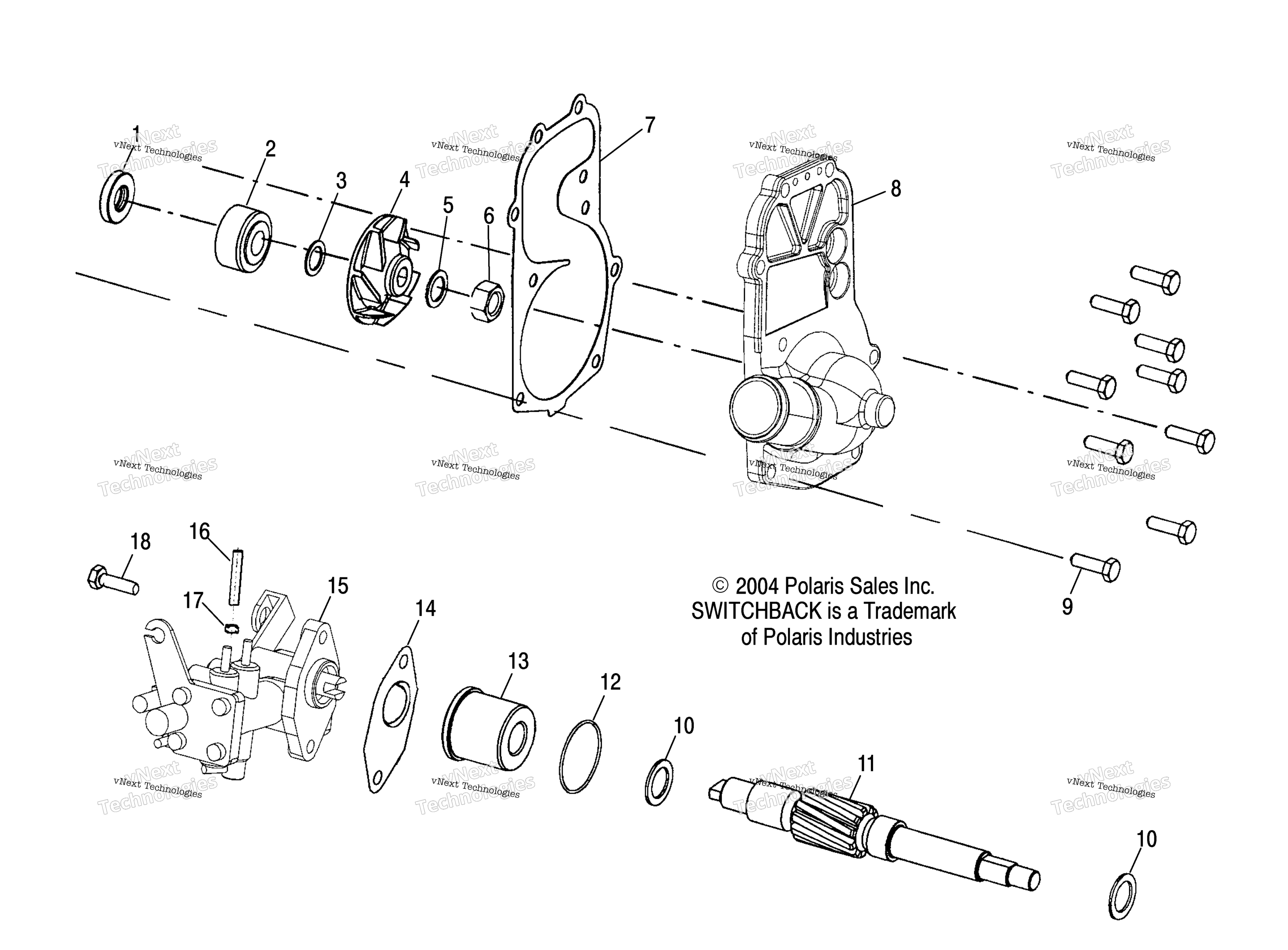 Система охлаждения Pump/Oil Pump /Esa (4992809280C12)