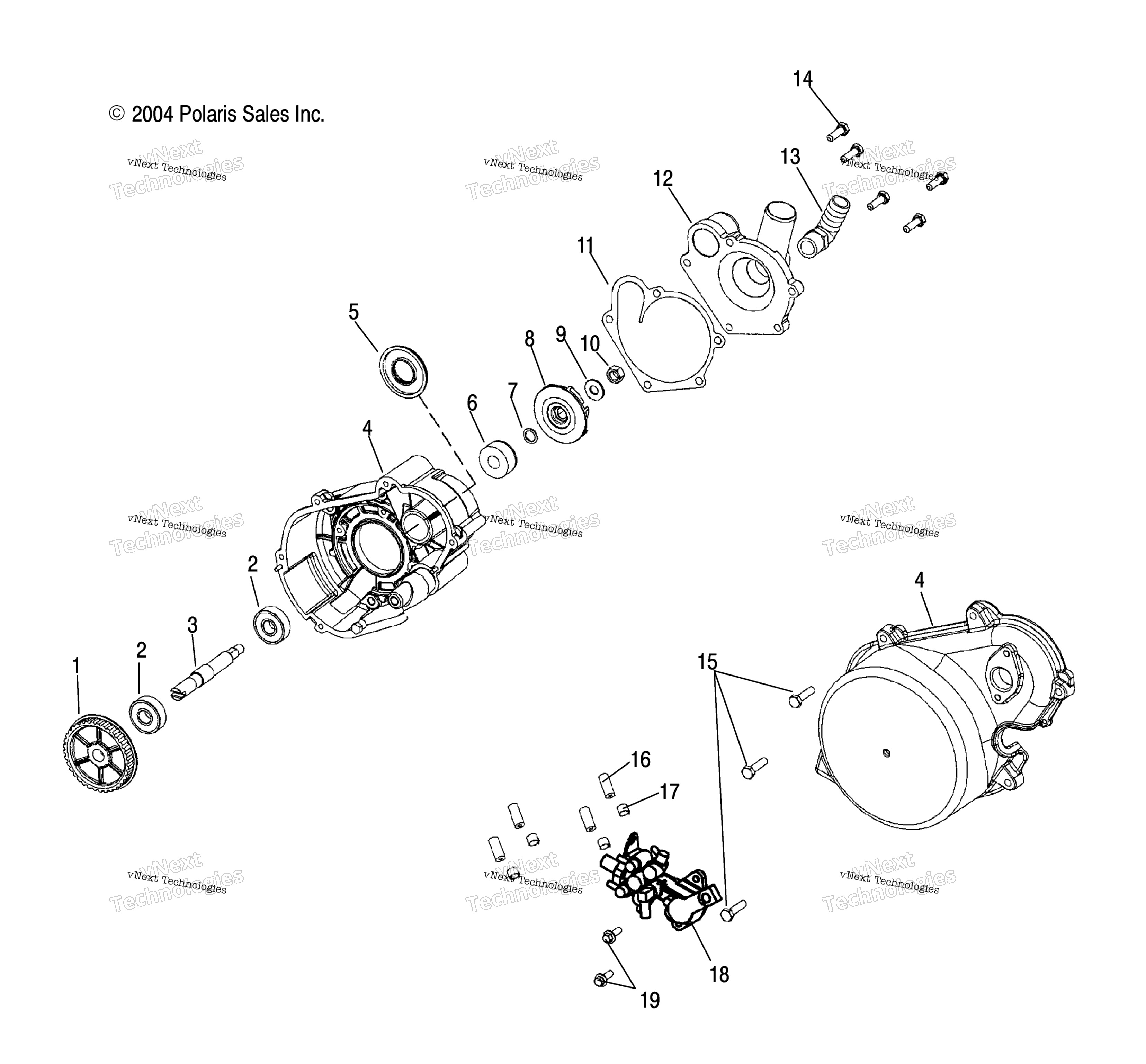 Система охлаждения Pump/Oil Pump S05nt8cs/8Ce (4992869286D06)