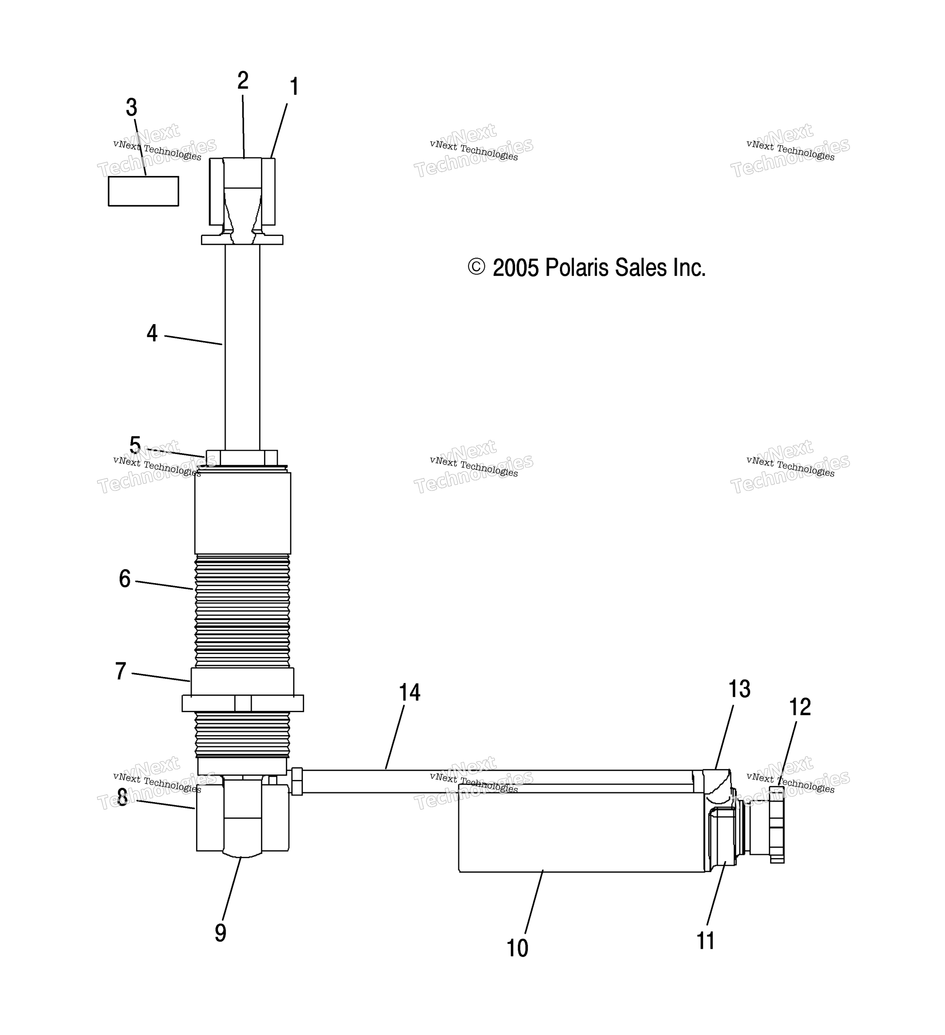 Shock, передний Track, External Components S06mc6fs (4997139713D05)