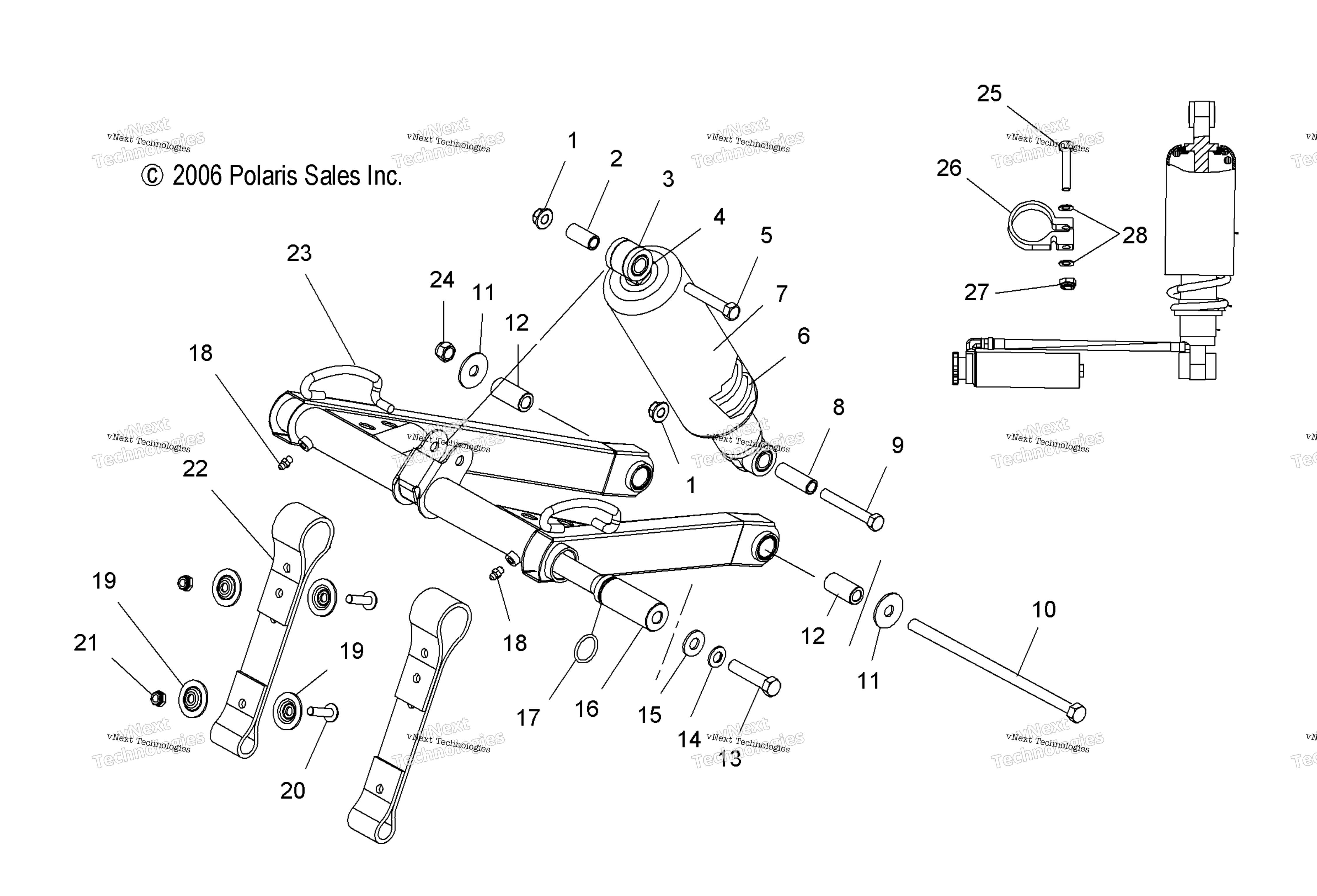 Torque Arm, передний / Fsa / Fsb / Mc6fs (4997139713C02)
