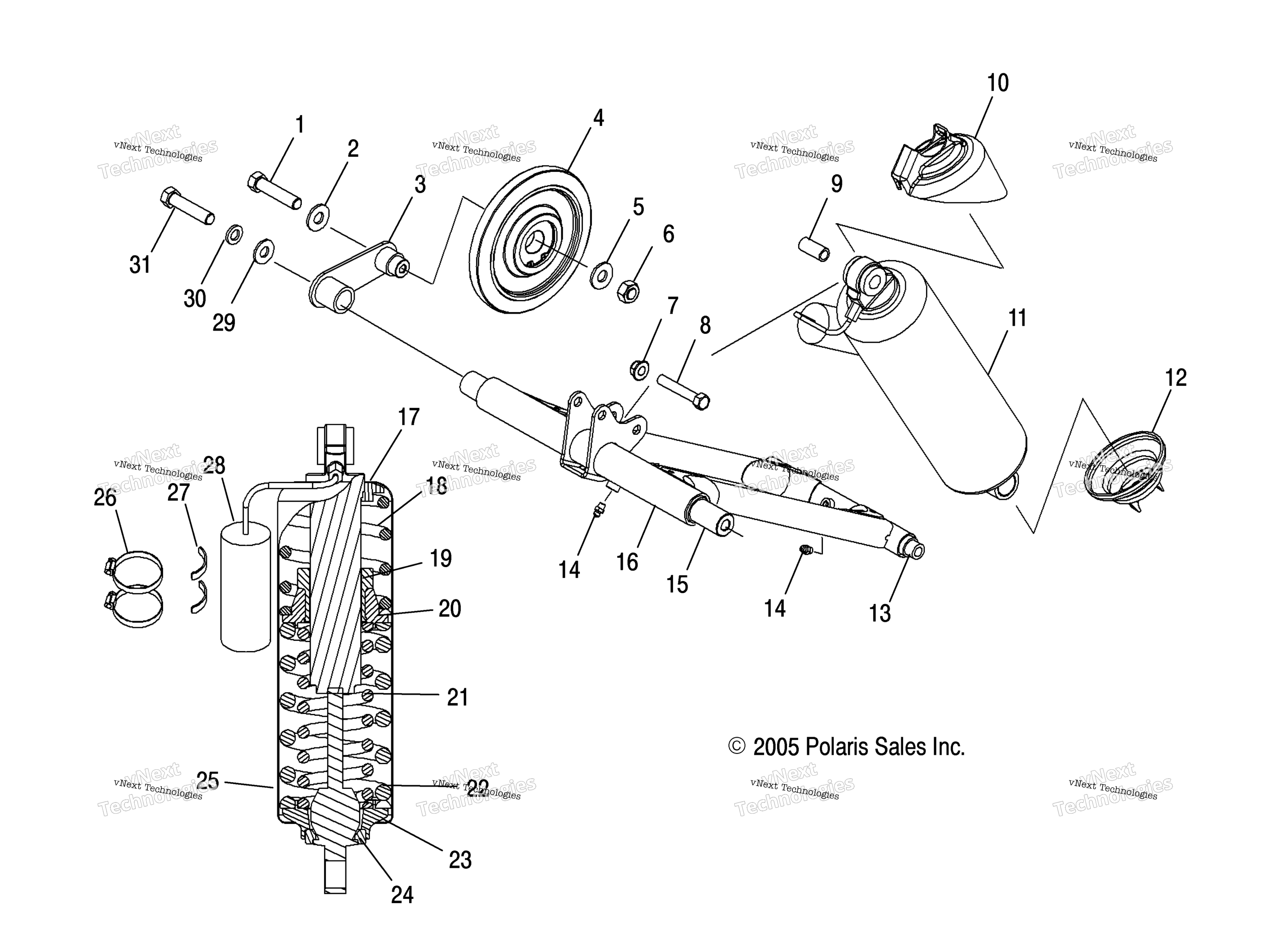 Torque Arm, задний S06me6fs (4997139713C05)
