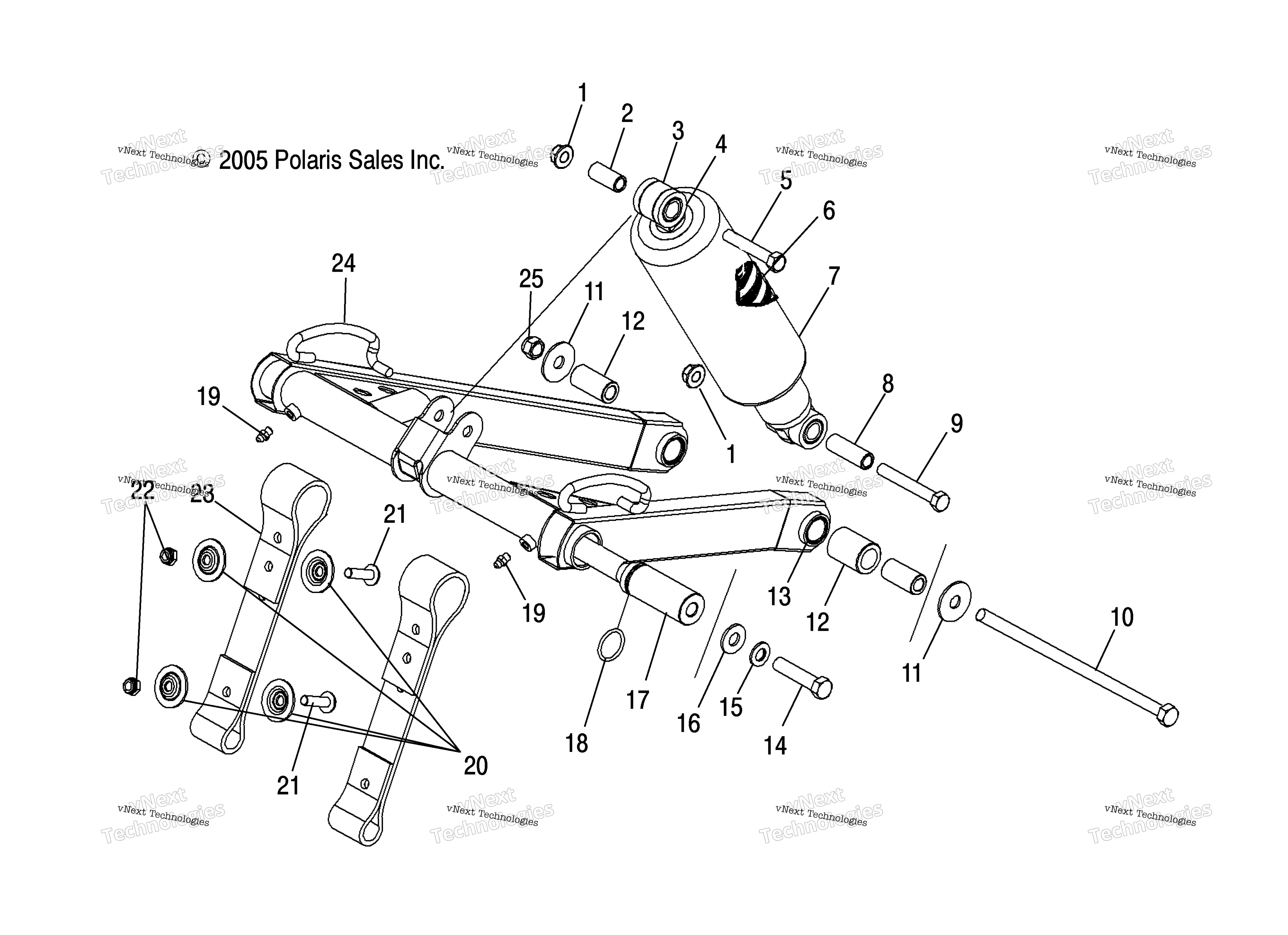 Torque Arm, передний / Hsa / Hsb / Mp8ds / Dsa / Dsb (4997159715B13)