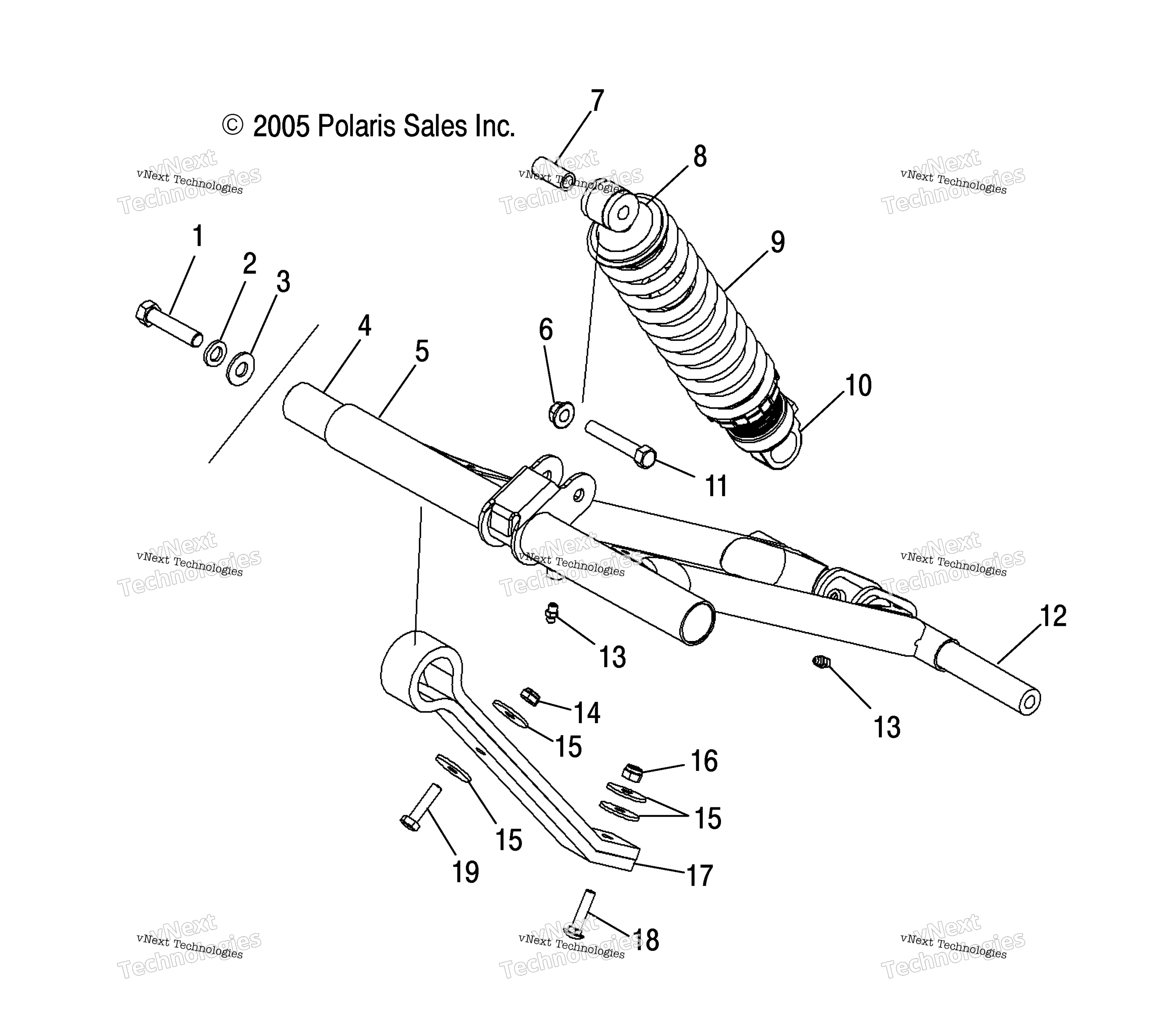 Torque Arm, передний S06me7hs / Me8ds (4997159715B14)