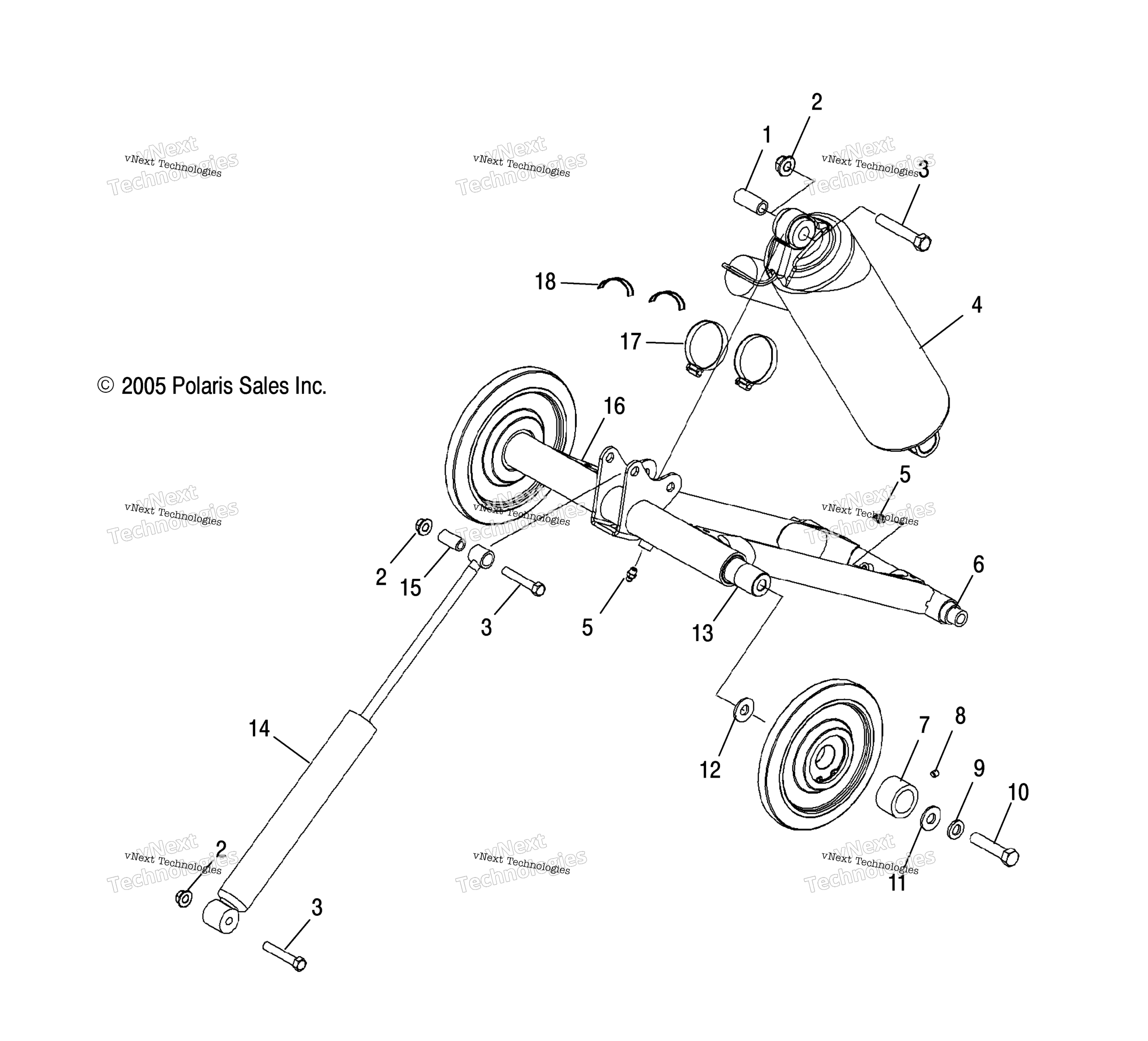 Torque Arm, задний / Fs (4997519751C01)