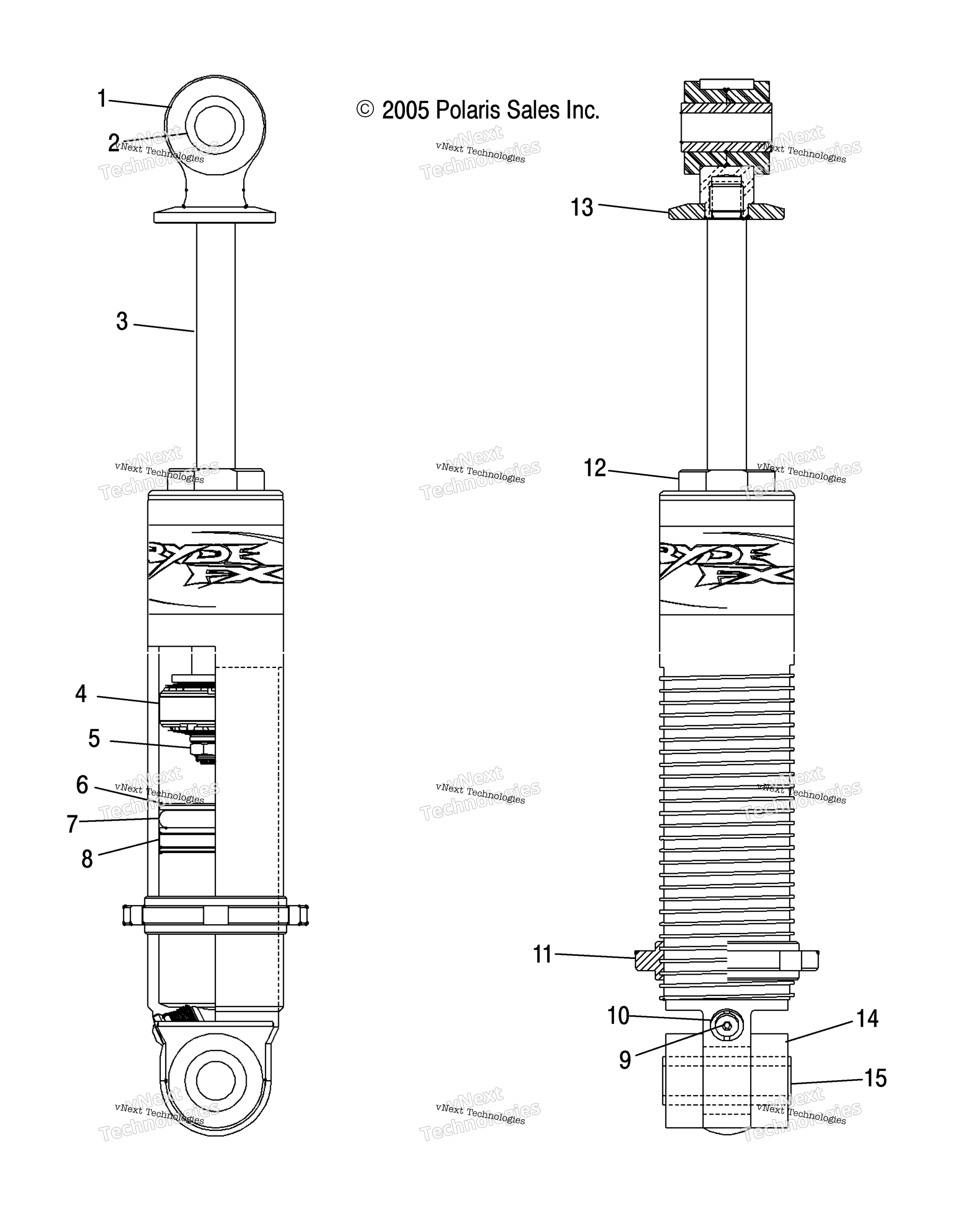 Shock, передний Track / Fsa / Fsb (4997399739C11)