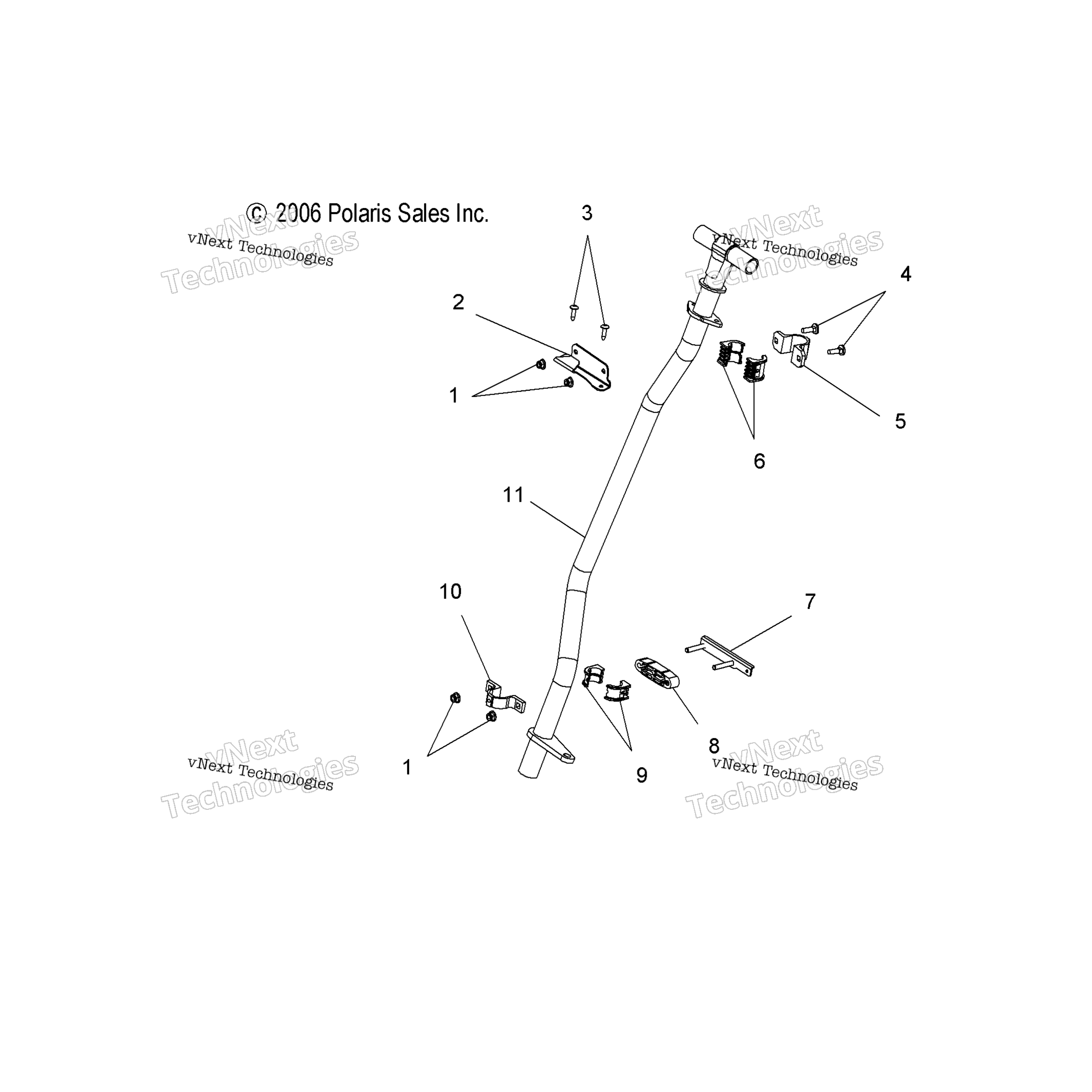 Рулевое управление Post, Assembly S07pp6hs/Hsa/Hsb (49Snowsteeringpost600ho)